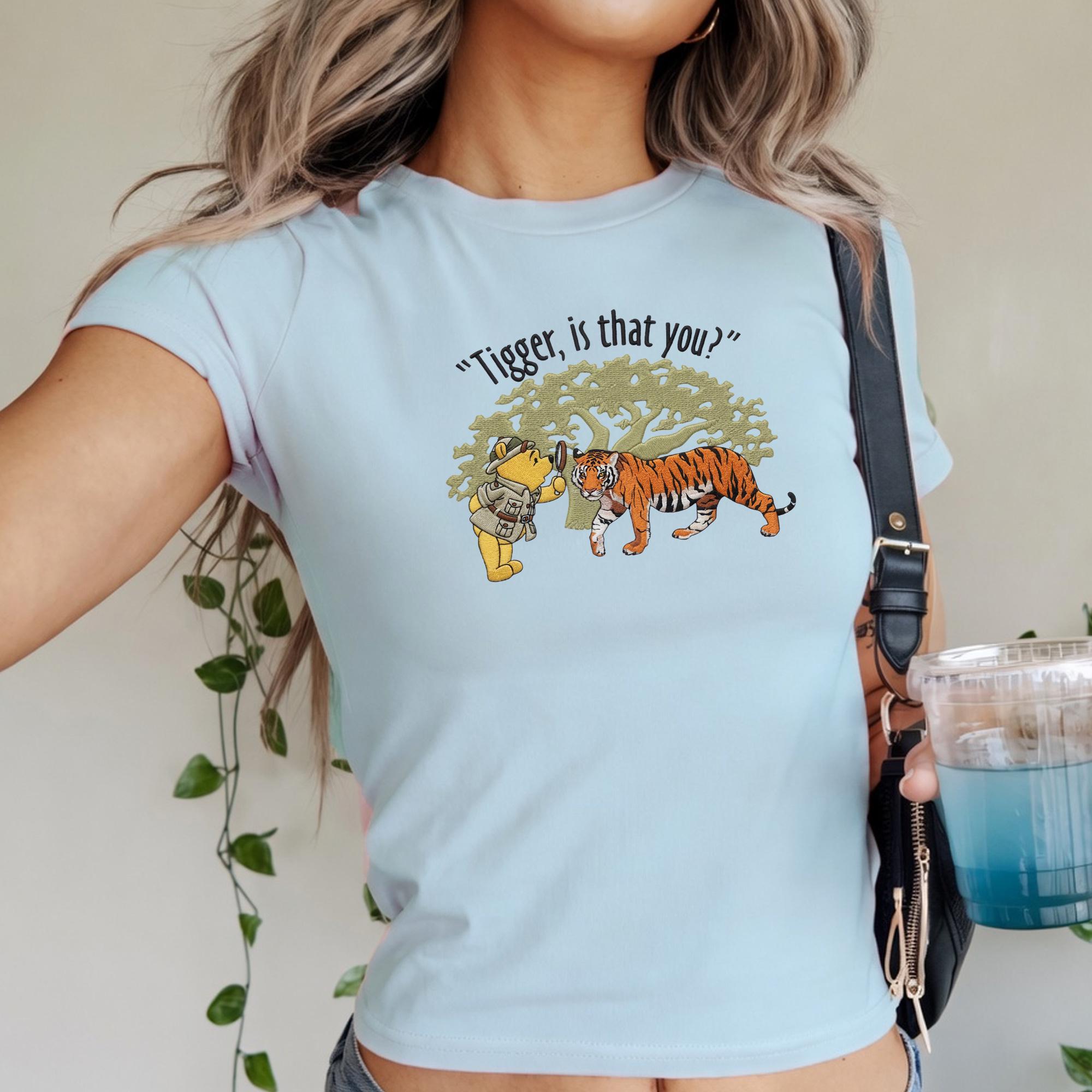 Embroidered Tigger Winnie the Pooh Baby Tee with Animal Kingdom, Disney Trip Outfit and Cute Adventure Disneyland Shirt - photo 7