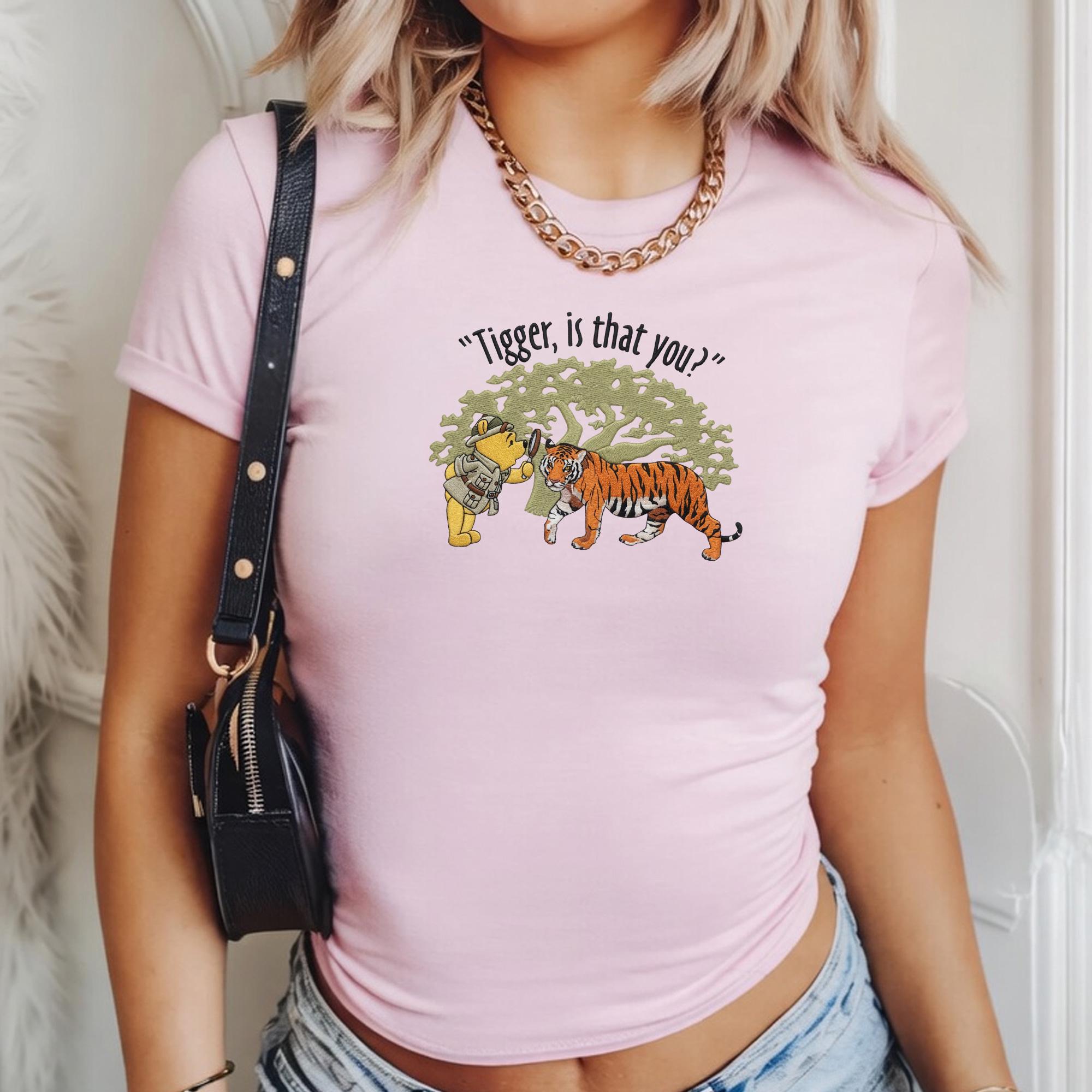 Embroidered Tigger Winnie the Pooh Baby Tee with Animal Kingdom, Disney Trip Outfit and Cute Adventure Disneyland Shirt - photo 8