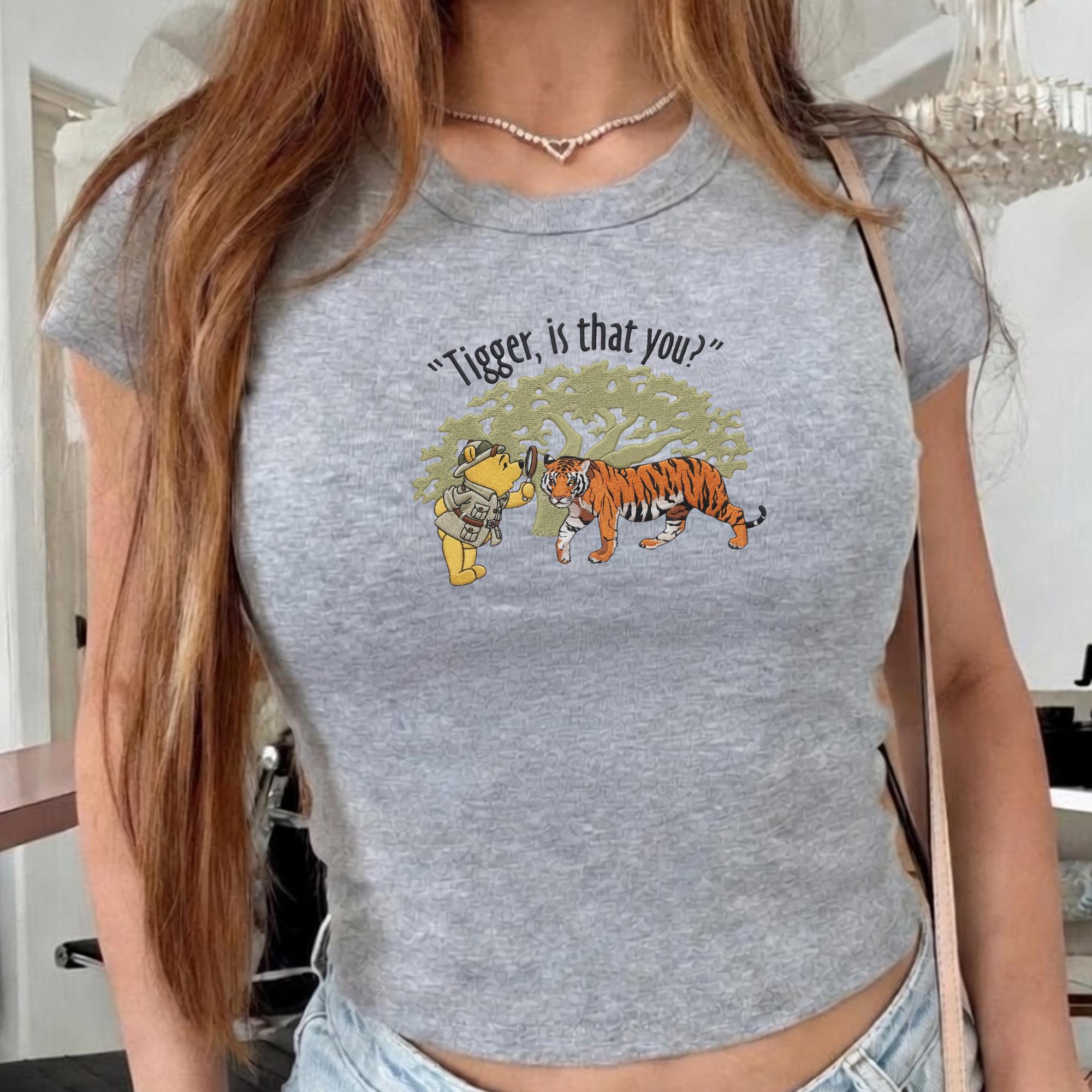 Embroidered Tigger Winnie the Pooh Baby Tee with Animal Kingdom, Disney Trip Outfit and Cute Adventure Disneyland Shirt - photo 9