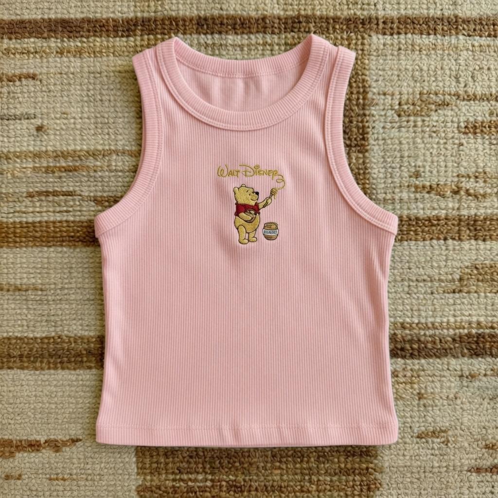 Embroidered Walt Disney Artist Winnie the Pooh Tank Top – Retro Park Outfit Shirt and Classic Pooh Gift Tee - photo 4