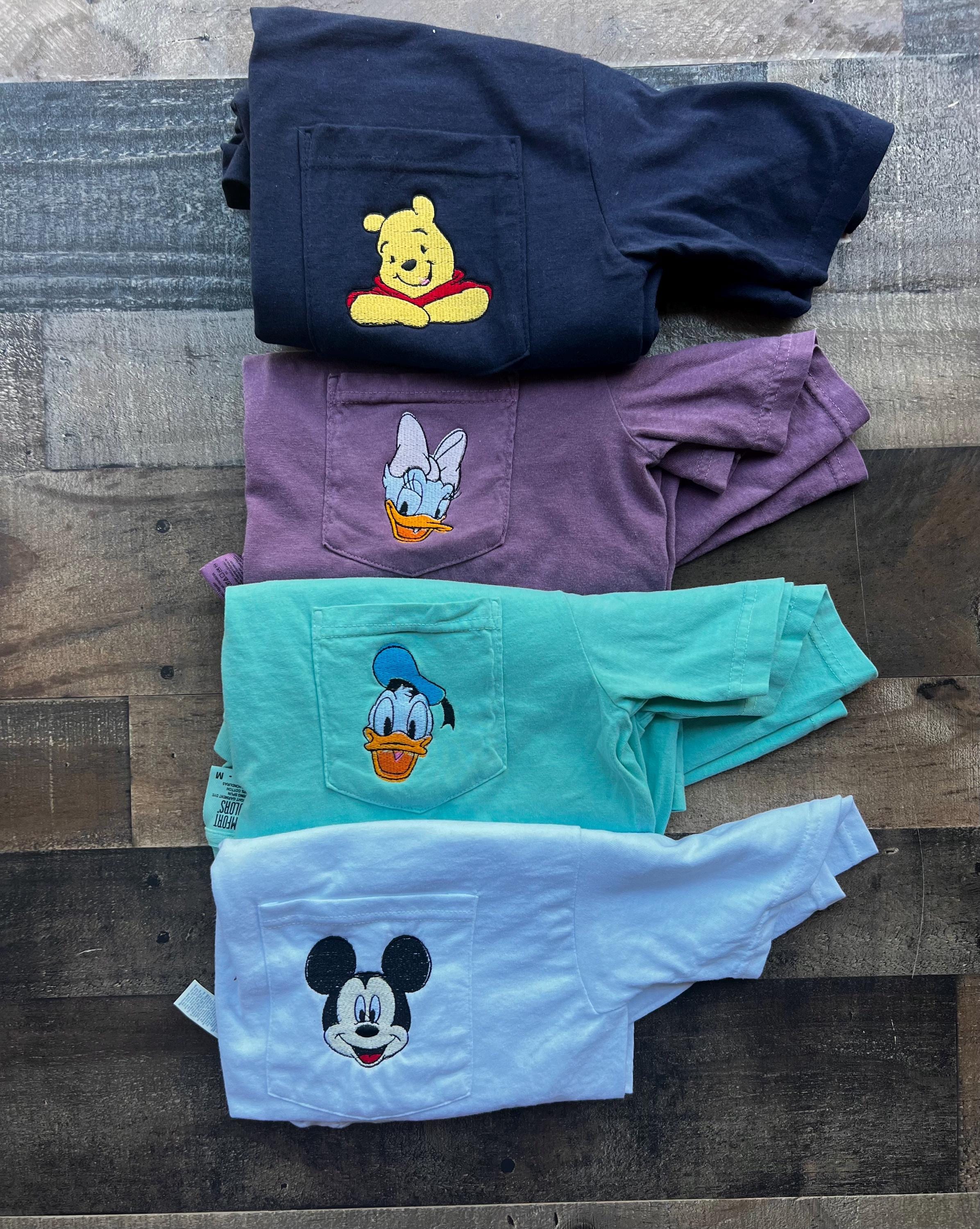 Minnie Pooh and Tigger Embroidered Pocket Disneyworld Shirt – Comfort Unisex WDW Magic Kingdom Vacation Tee for Women and Men - photo 5