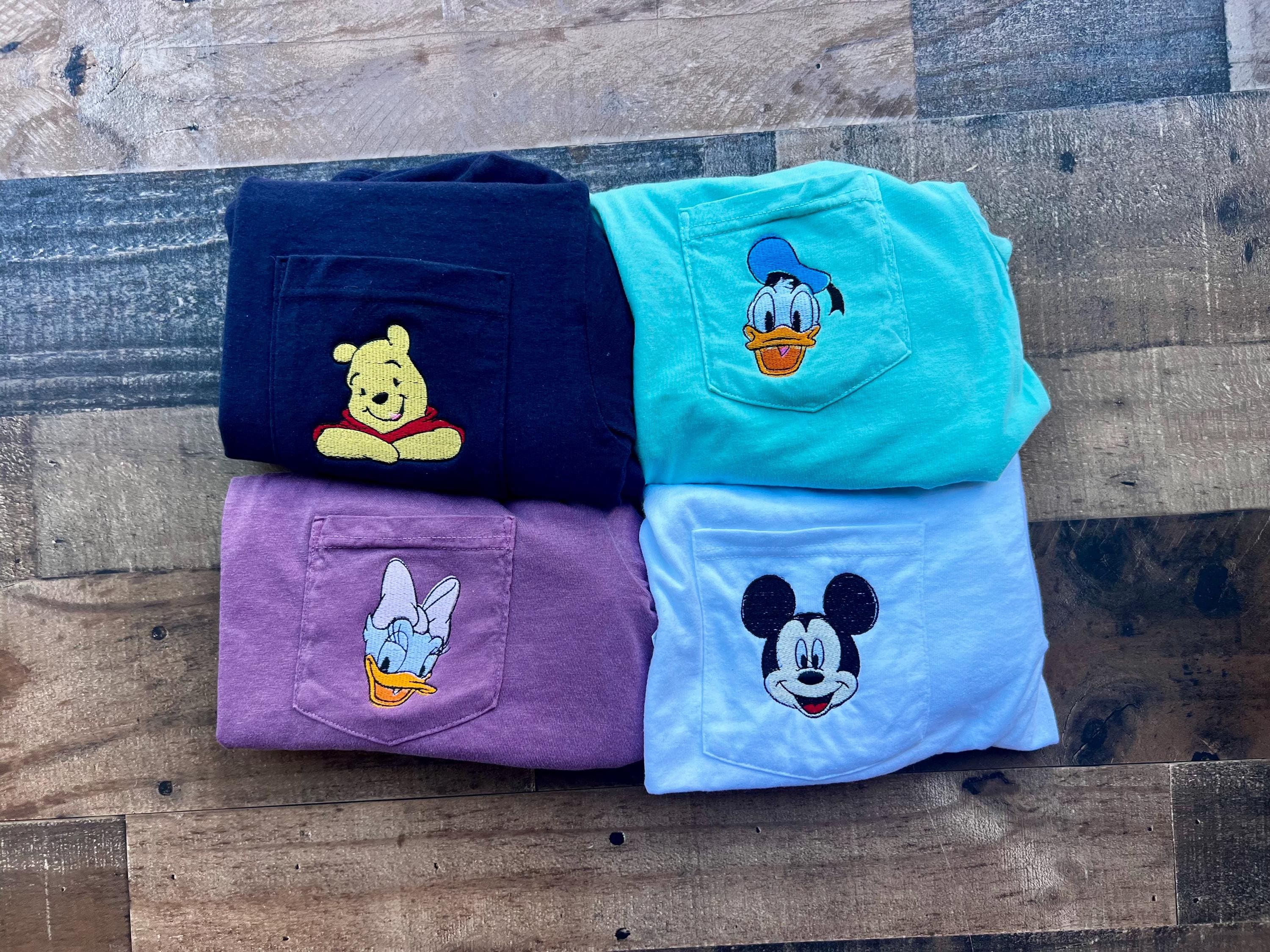 Minnie Pooh and Tigger Embroidered Pocket Disneyworld Shirt – Comfort Unisex WDW Magic Kingdom Vacation Tee for Women and Men - photo 6