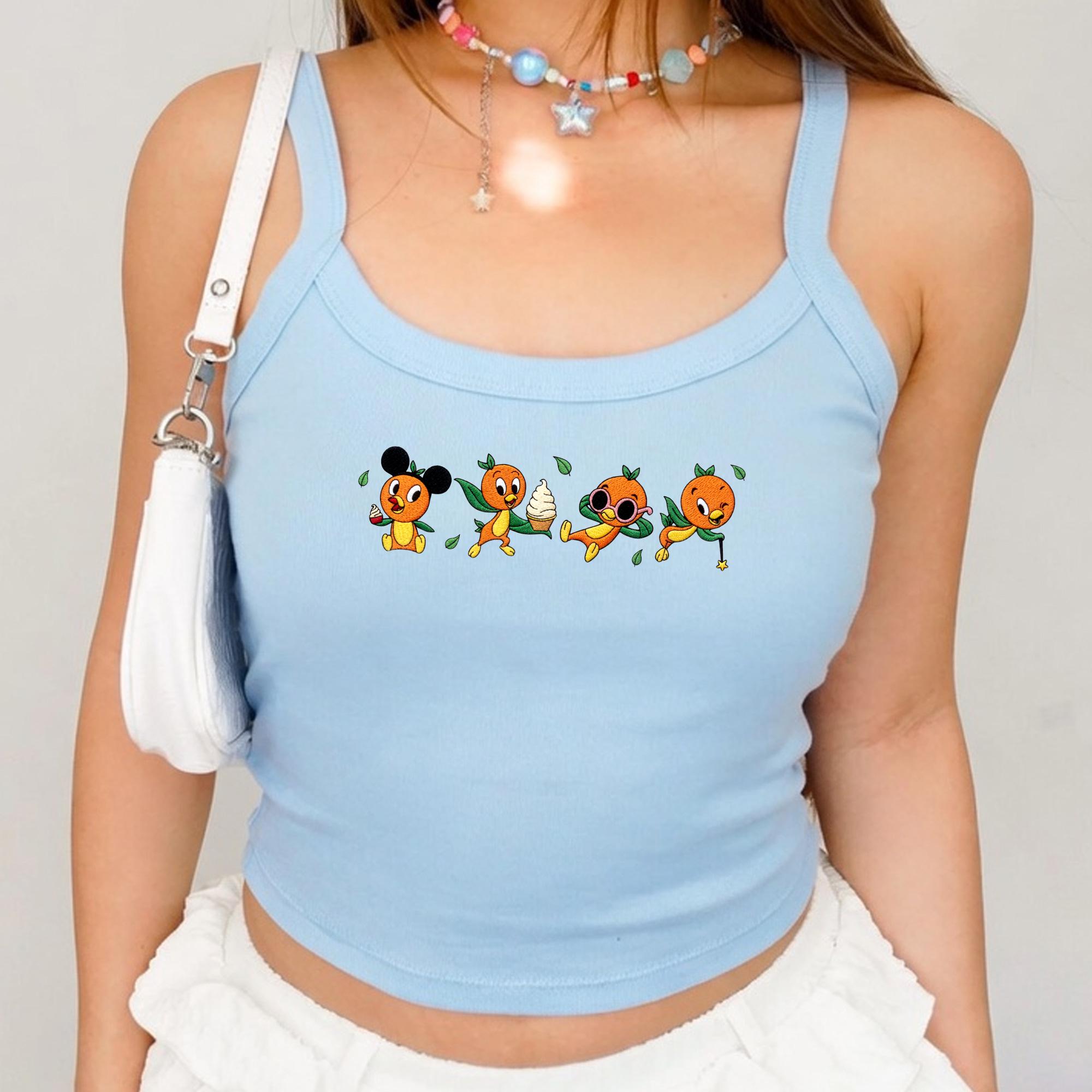 Embroidered Disney Orange Bird Tank with Sunshine Tree Terrace Inspired Shirt for Retro Disney Park Outfit - photo 2
