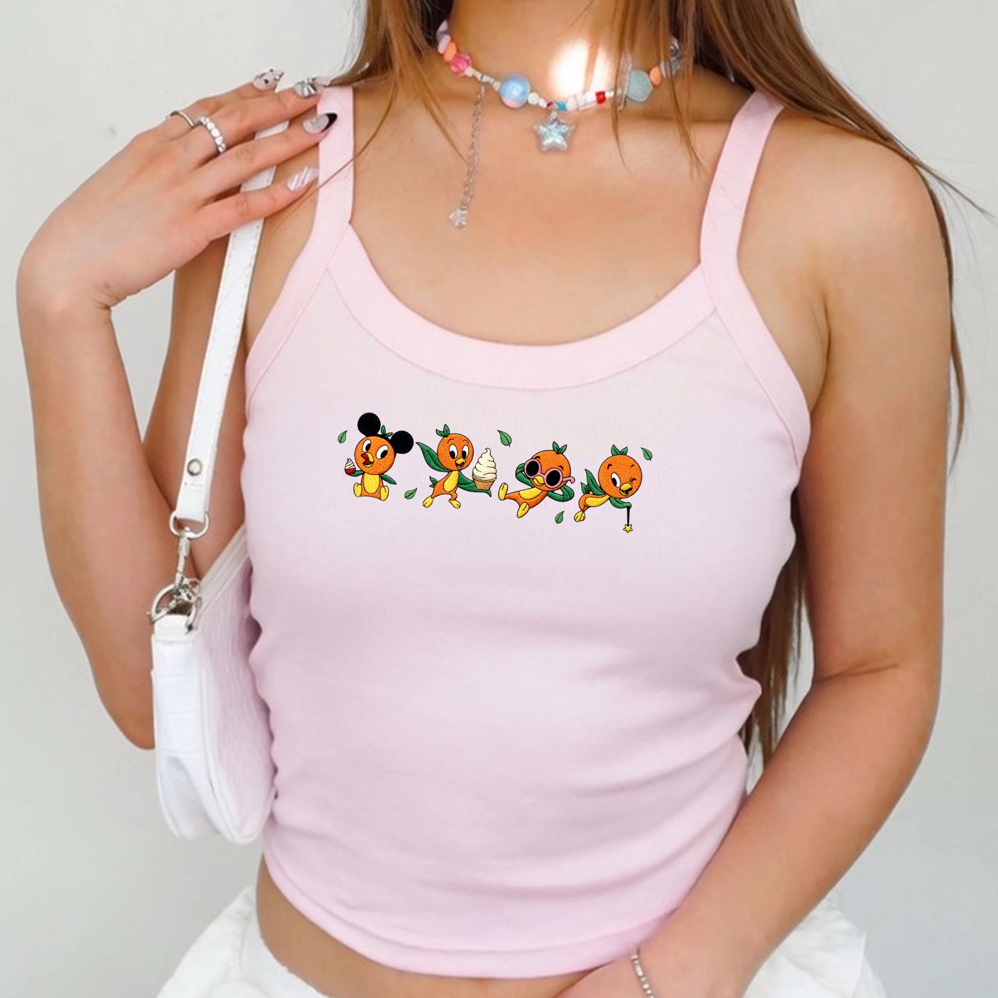 Embroidered Disney Orange Bird Tank with Sunshine Tree Terrace Inspired Shirt for Retro Disney Park Outfit - photo 3