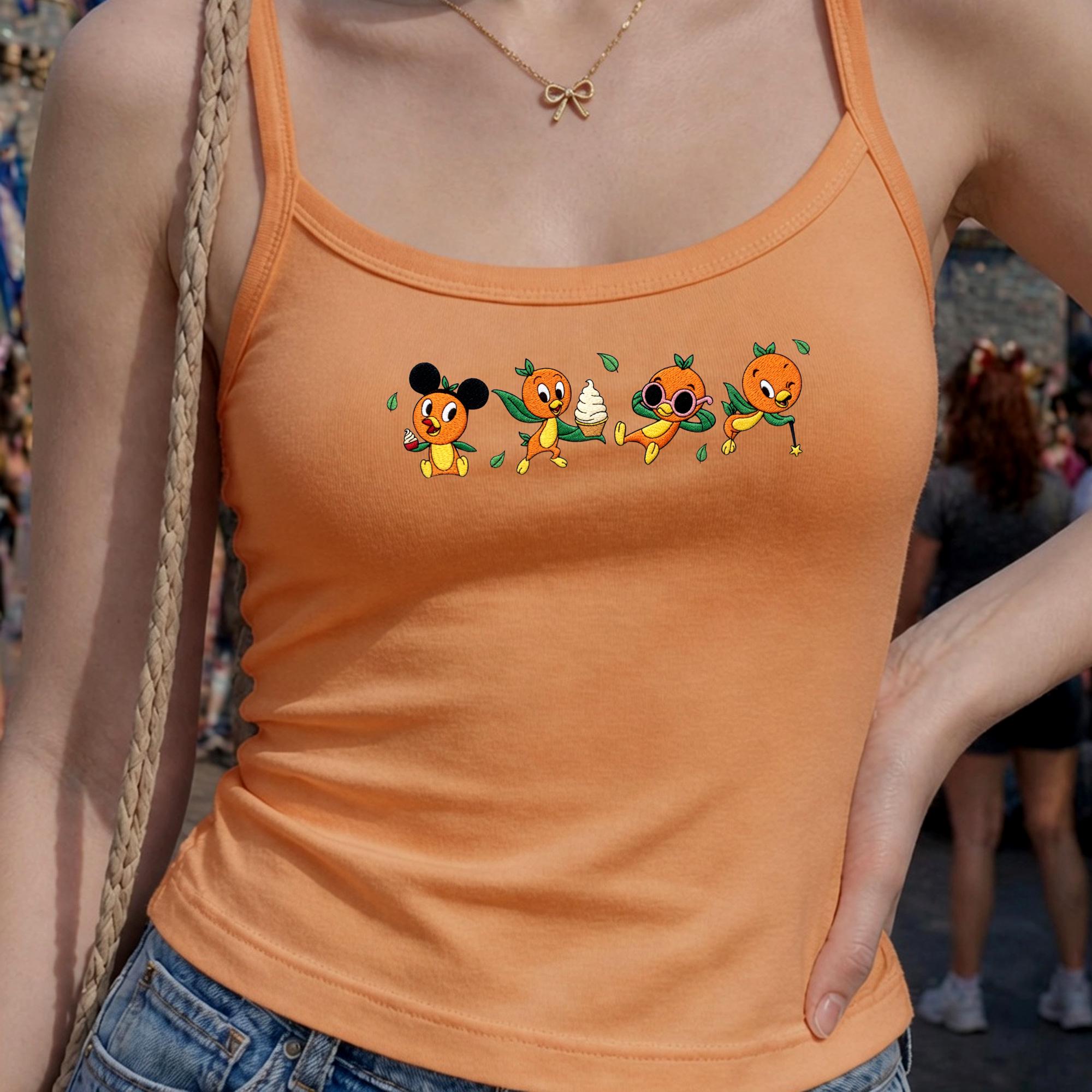 Embroidered Disney Orange Bird Tank with Sunshine Tree Terrace Inspired Shirt for Retro Disney Park Outfit - photo 4