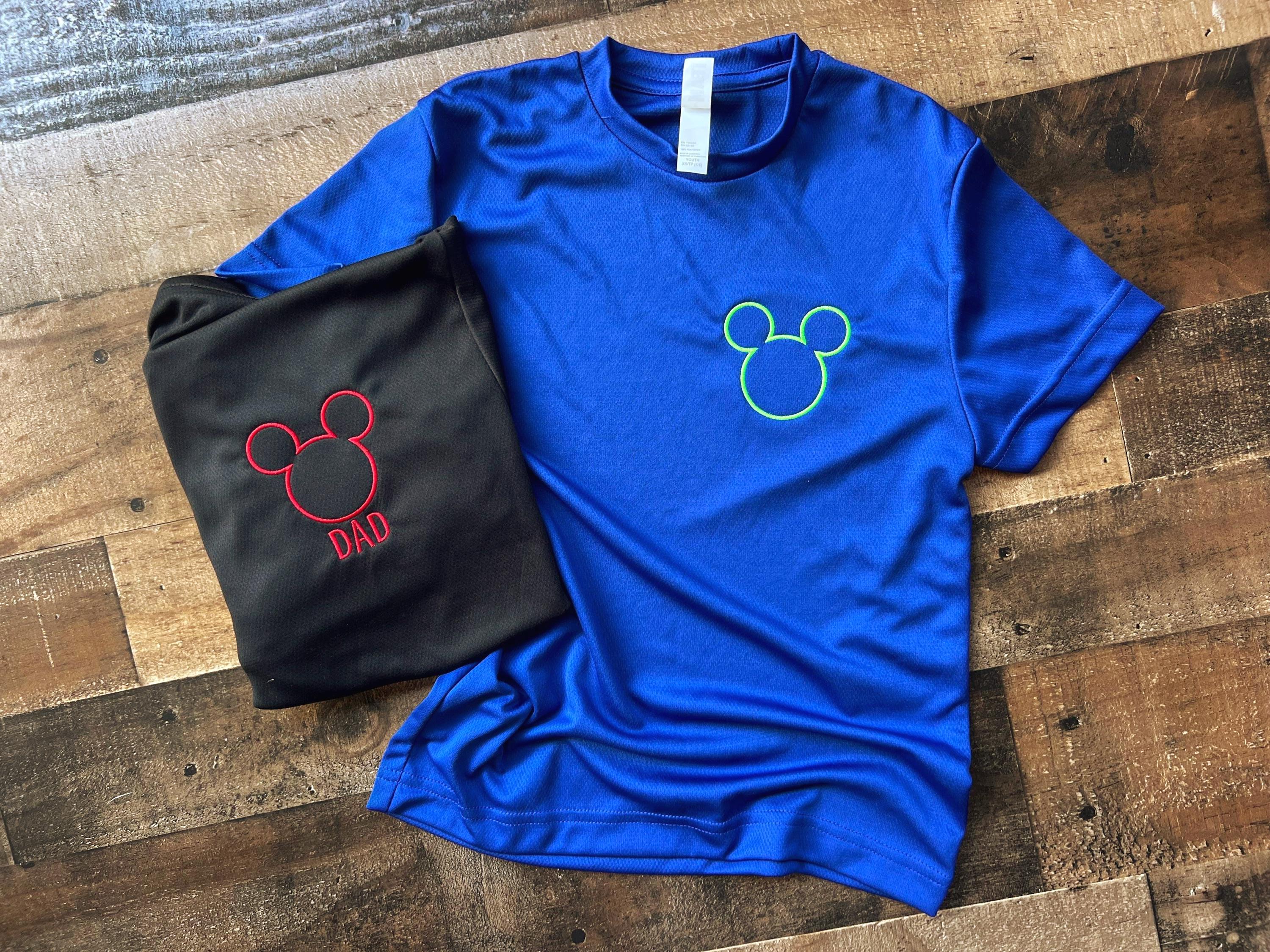 Athletic Mickey Embroidered Dri Fit Disney Shirt – Lightweight Summer Performance Mouse Tee for Dad and Mens Wear - photo 3