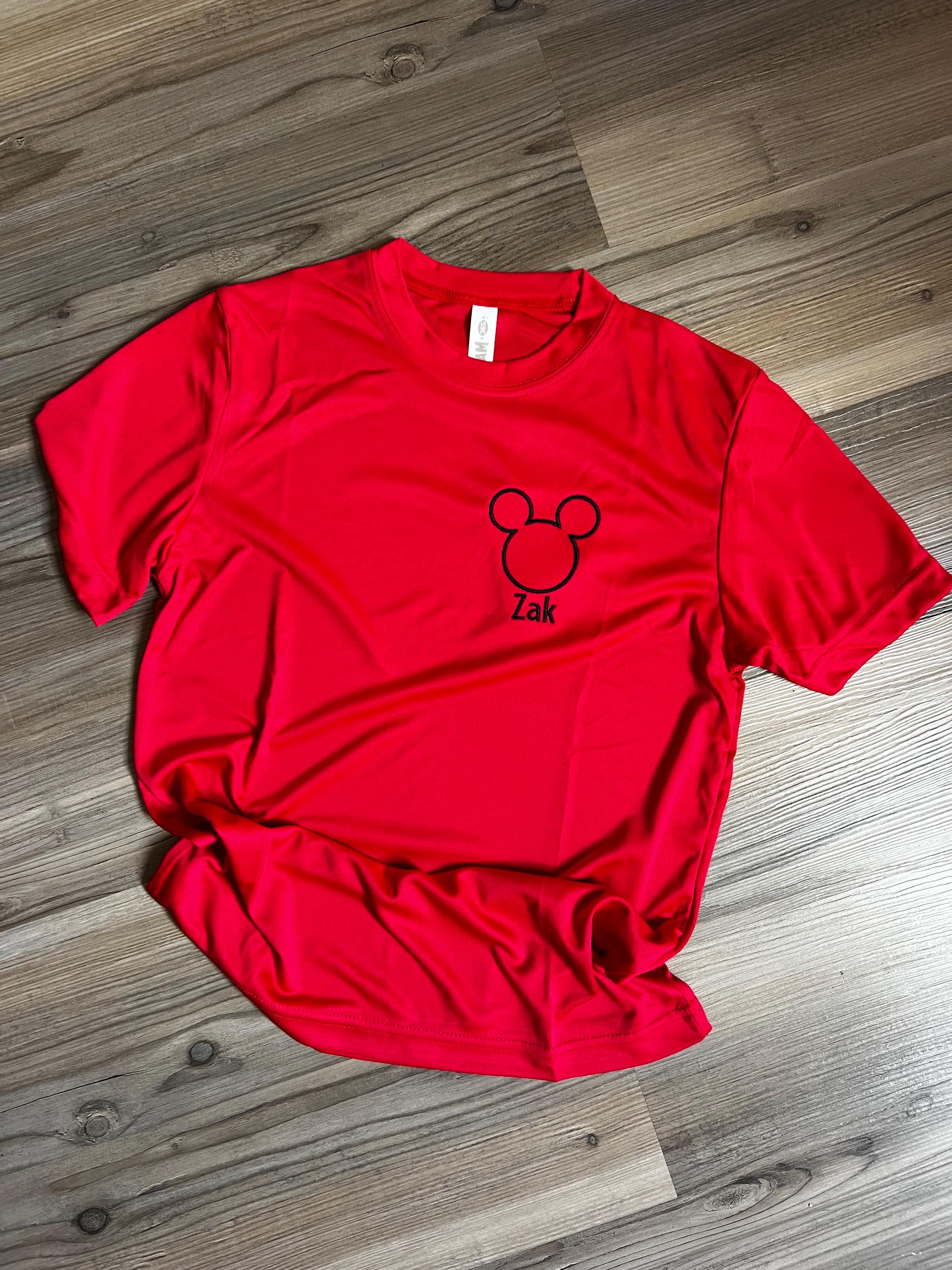Athletic Mickey Embroidered Dri Fit Disney Shirt – Lightweight Summer Performance Mouse Tee for Dad and Mens Wear - photo 11