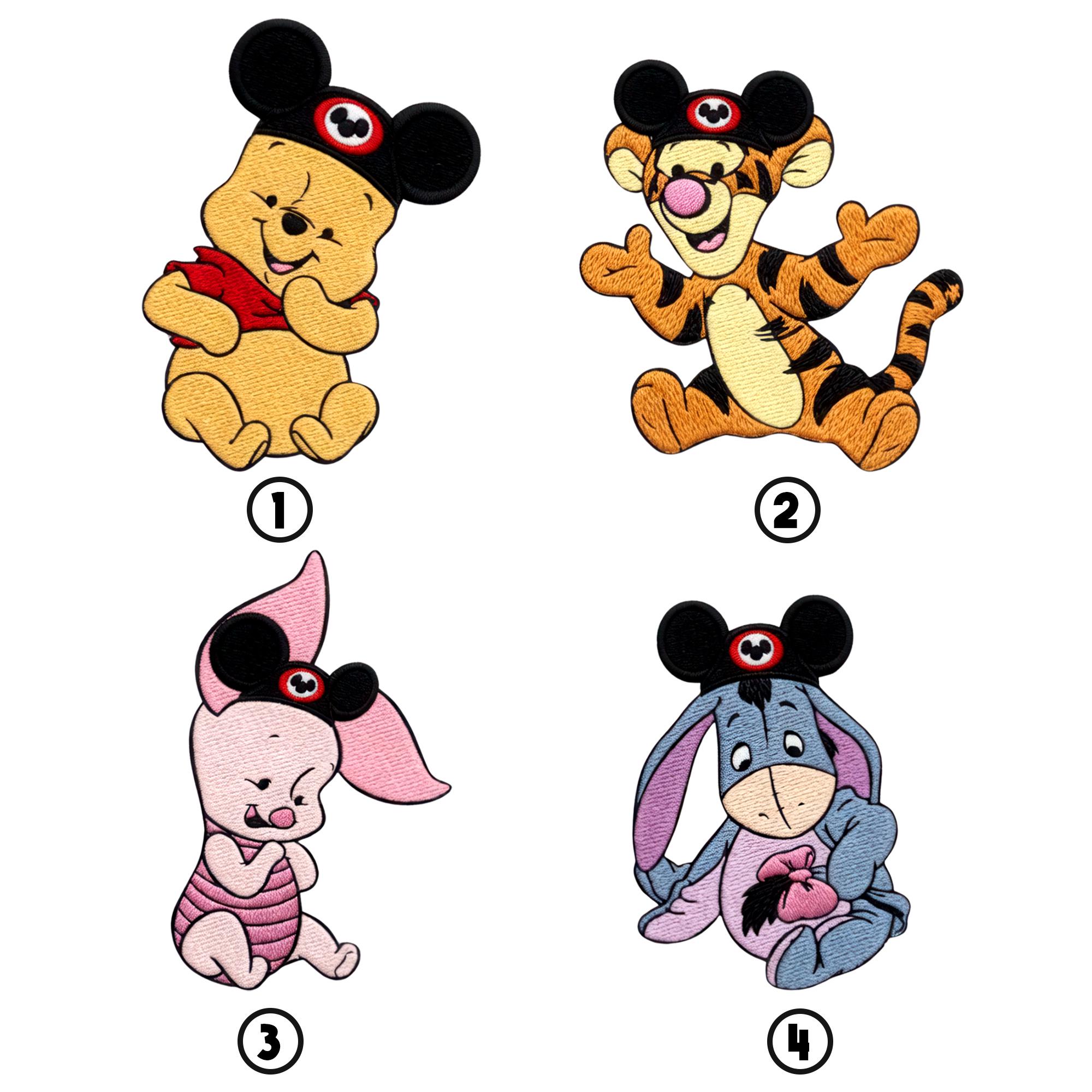 Embroidered Disney Winnie The Pooh Tank Top with Pooh Tigger Eeyore Piglet Watercolor Baby Tee for Disney Group Matching Outfit Tee - photo 5