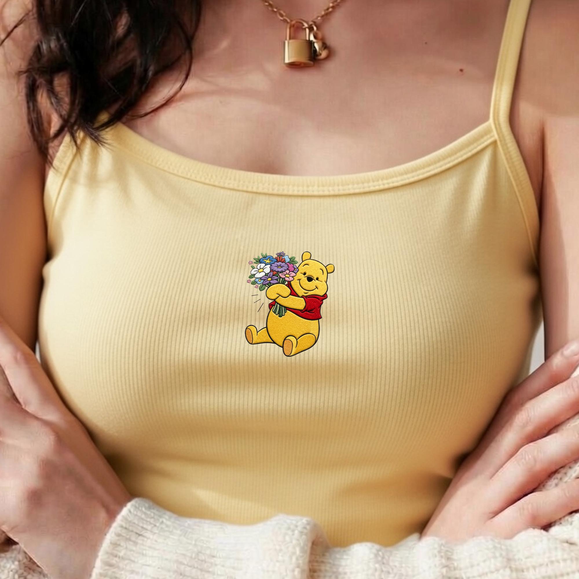 Embroidered Winnie the Pooh Baby Tee with Walt Disney Tank Top for Disney Family Trip Shirt - photo 2
