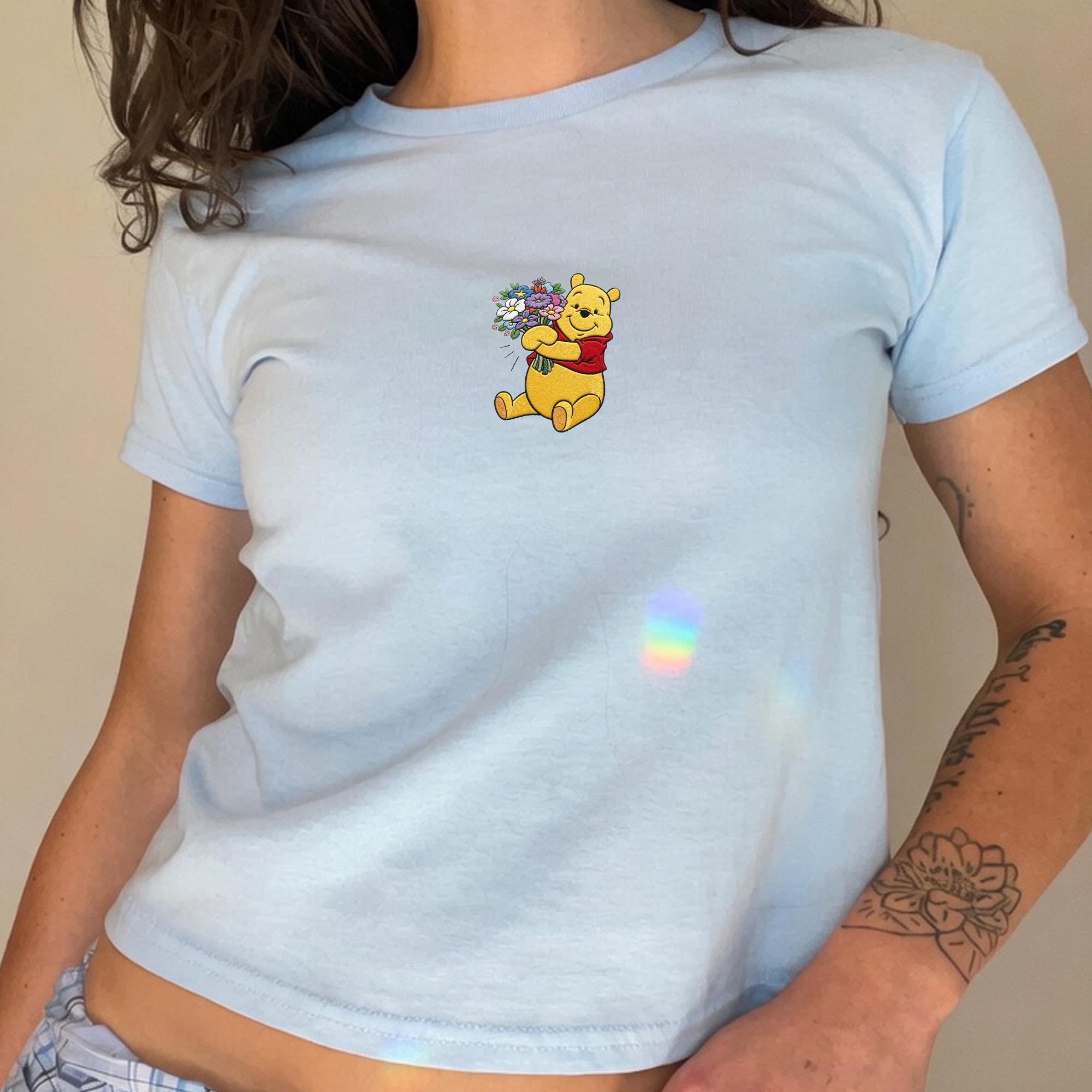 Embroidered Winnie the Pooh Baby Tee with Walt Disney Tank Top for Disney Family Trip Shirt - photo 3