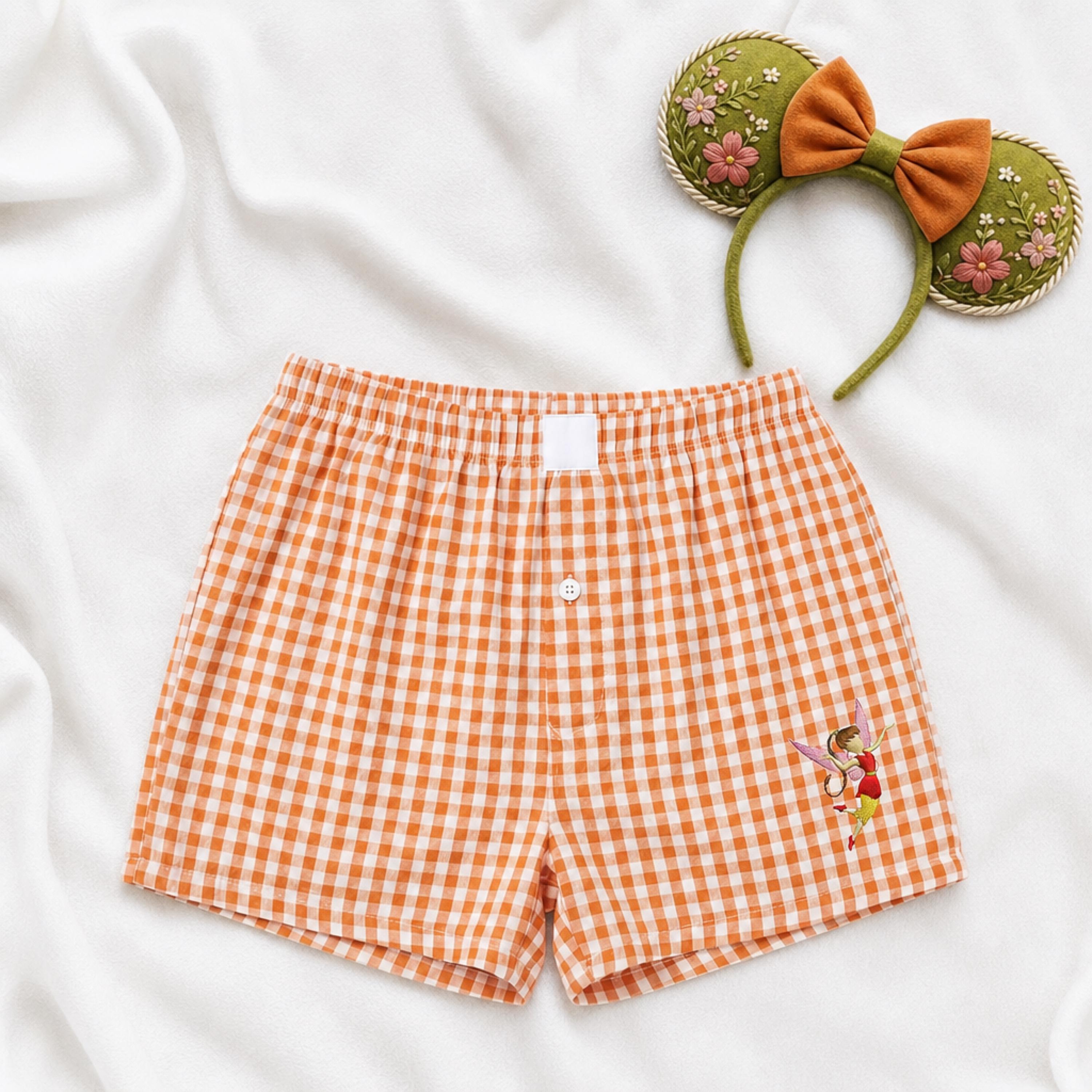Disney Pixie Hollow Inspired Embroidered Gingham Shorts – Fairy Themed Collection for Park Days and Summer Outfits - photo 7