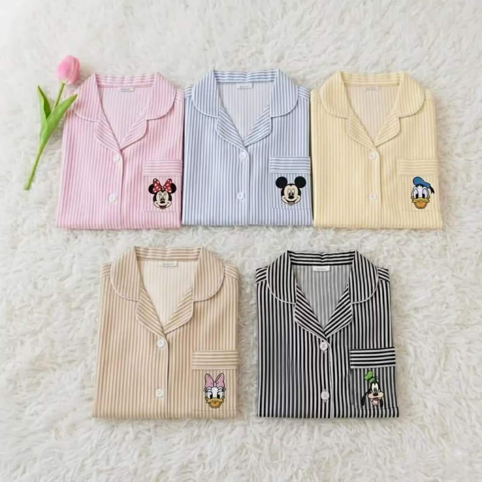 Personalized Embroidered Mickey and Friends Pajama Set – Disney Character Sleepwear PJs with Minnie Donald and Daisy - photo 2