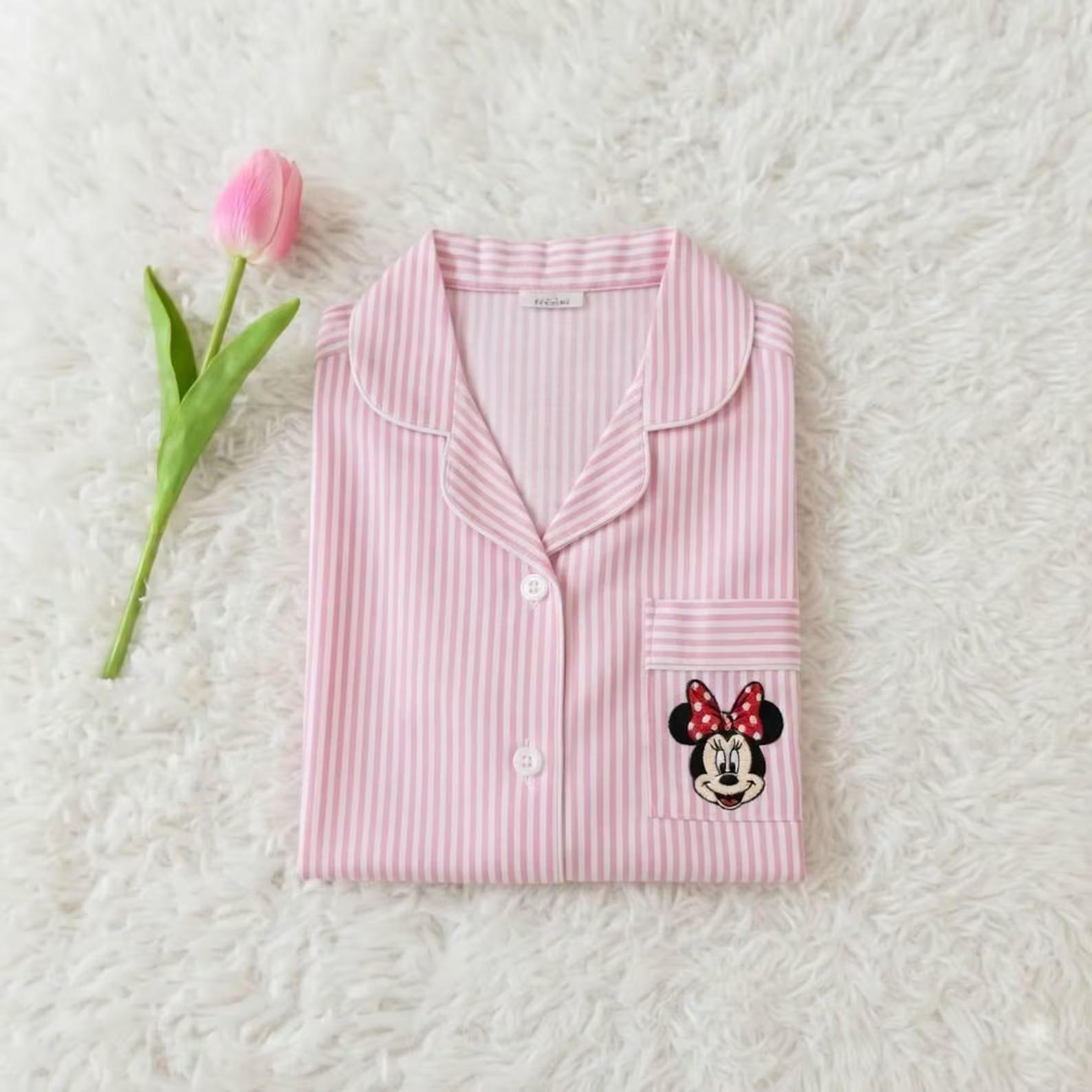 Personalized Embroidered Mickey and Friends Pajama Set – Disney Character Sleepwear PJs with Minnie Donald and Daisy - photo 4