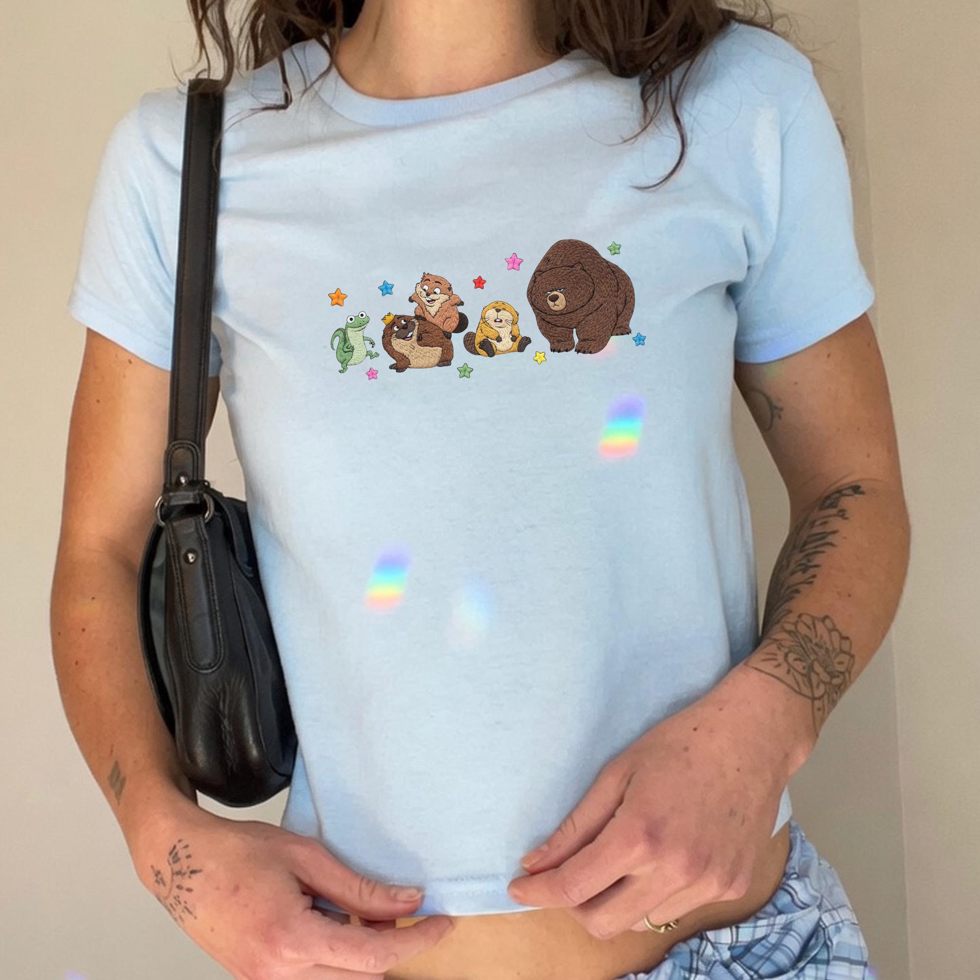 Embroidered Hoppers Tank Top with Cute Movie Character Baby Tee and WDW Disney Trip Shirt for Mabel Bear Lizard Vacation Outfit - photo 3