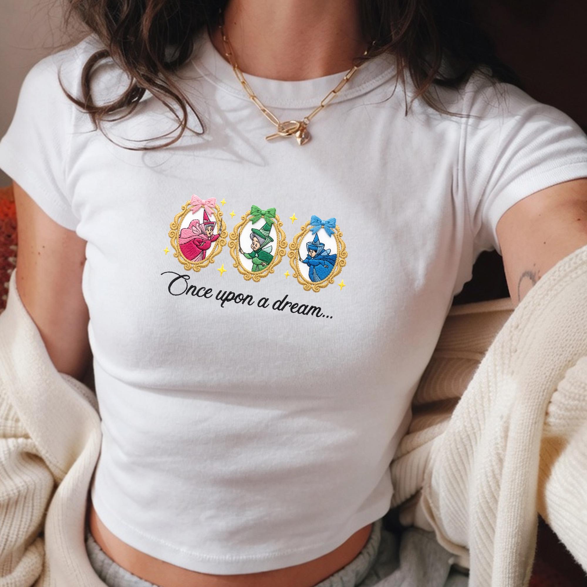 Embroidered Princess Baby Tee with Fairytale Tank Top for Once Upon a Dream Magic Kingdom Trip Outfit for Kids