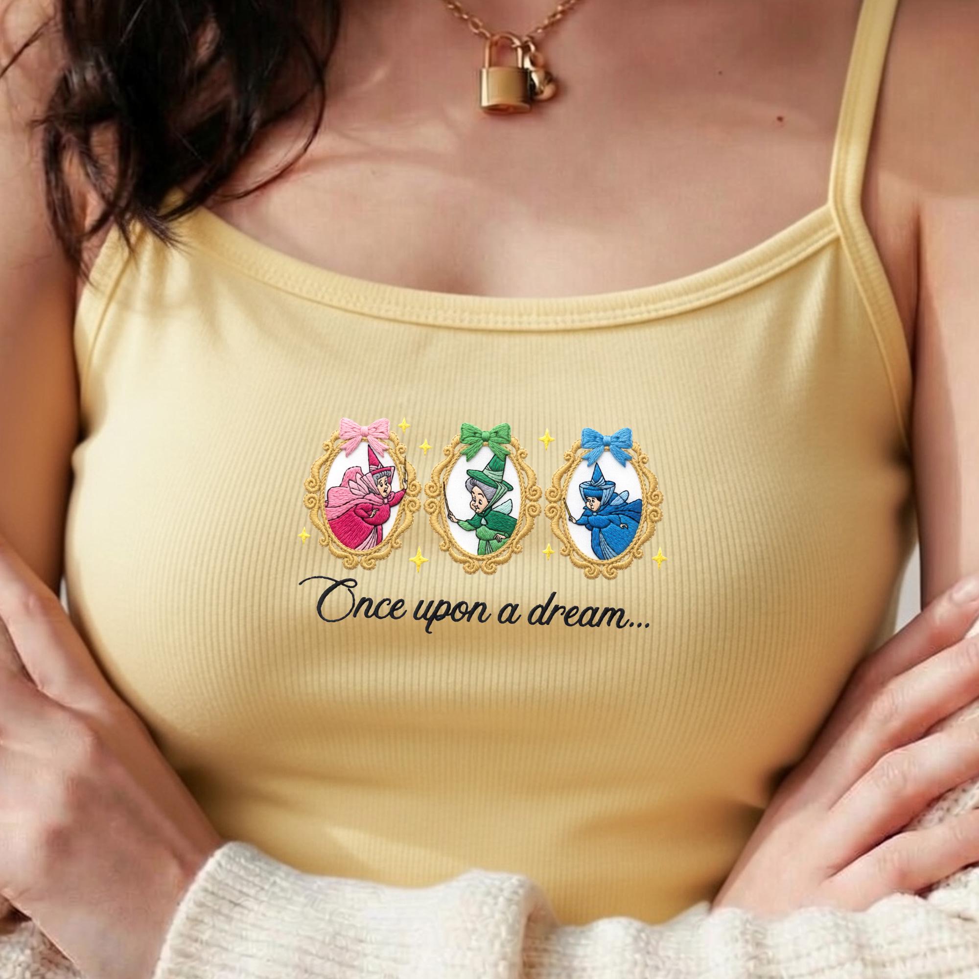 Embroidered Princess Baby Tee with Fairytale Tank Top for Once Upon a Dream Magic Kingdom Trip Outfit for Kids - photo 2