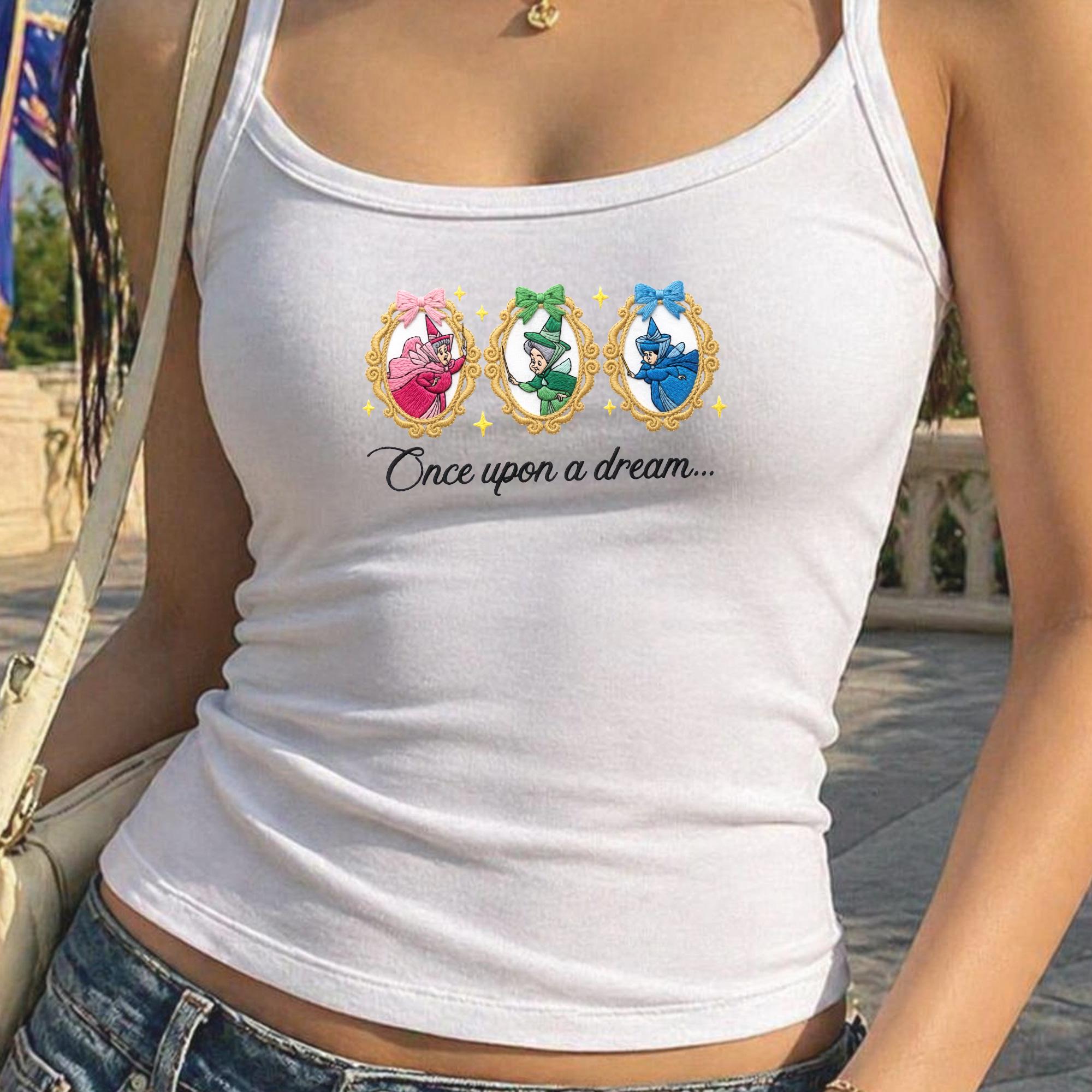 Embroidered Princess Baby Tee with Fairytale Tank Top for Once Upon a Dream Magic Kingdom Trip Outfit for Kids - photo 8
