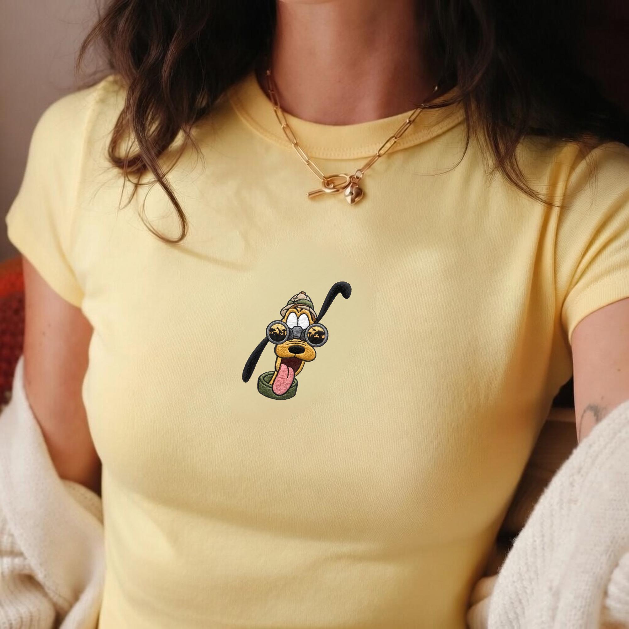 Embroidered Disney Safari Tank Top with Mickey and Friends Animal Kingdom Shirt for Disney World Vacation Tank for Women Baby Tee - photo 3