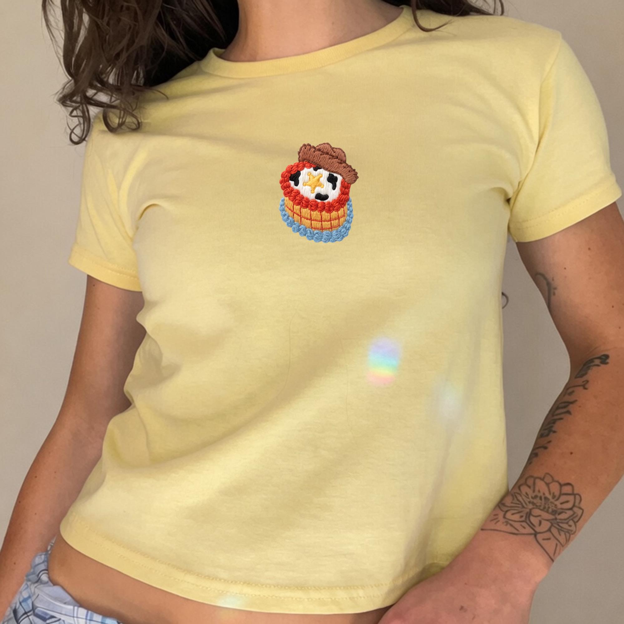Embroidered Toy Story Coquette Cakes Tank Top with Pixar Toy Story Style Bakery Tank for Disney Treats Shirt Baby Tee - photo 4