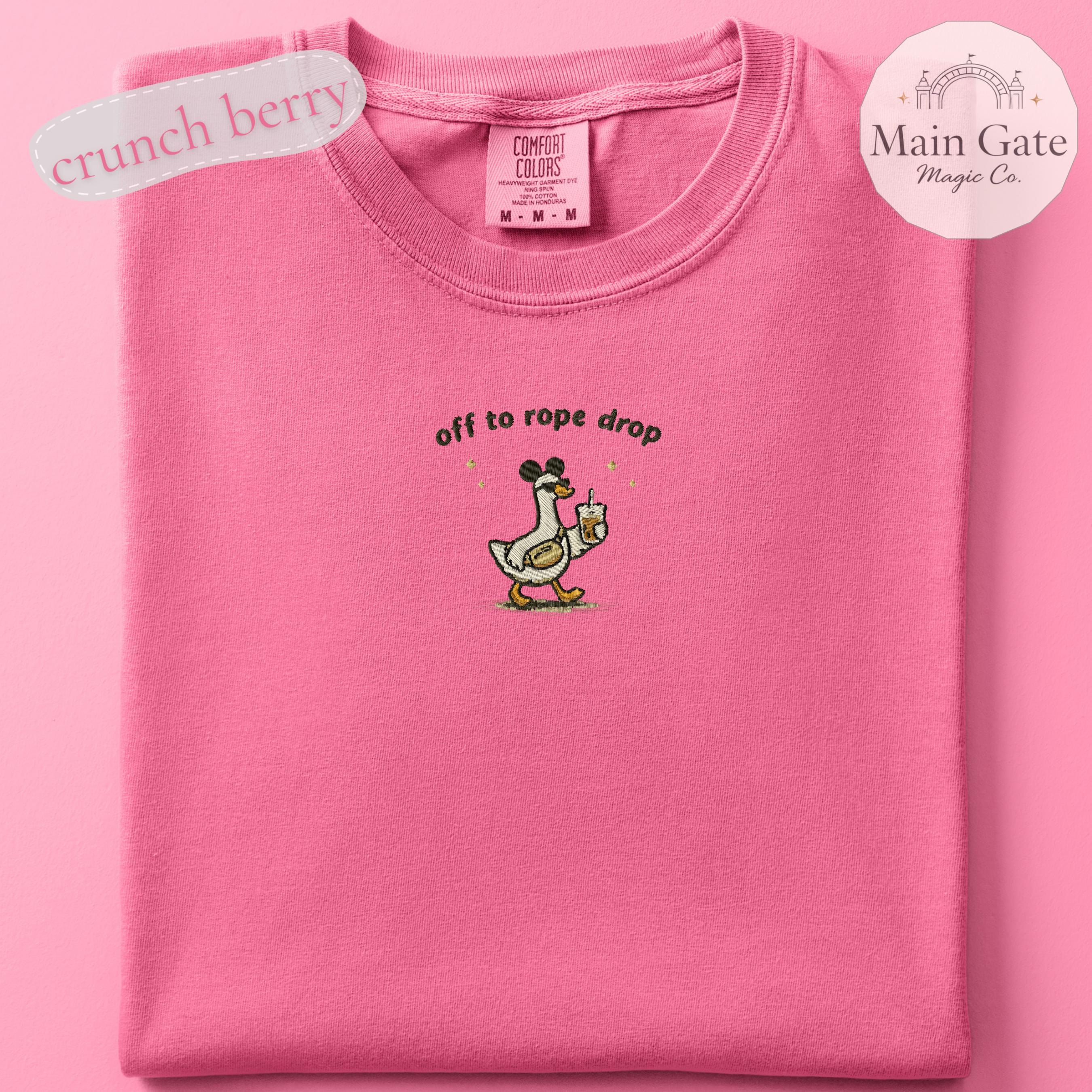 Embroidered Off To Rope Drop Comfort Colors Shirt – Disney Inspired Theme Park Day Tee and Gift for Adults - photo 10