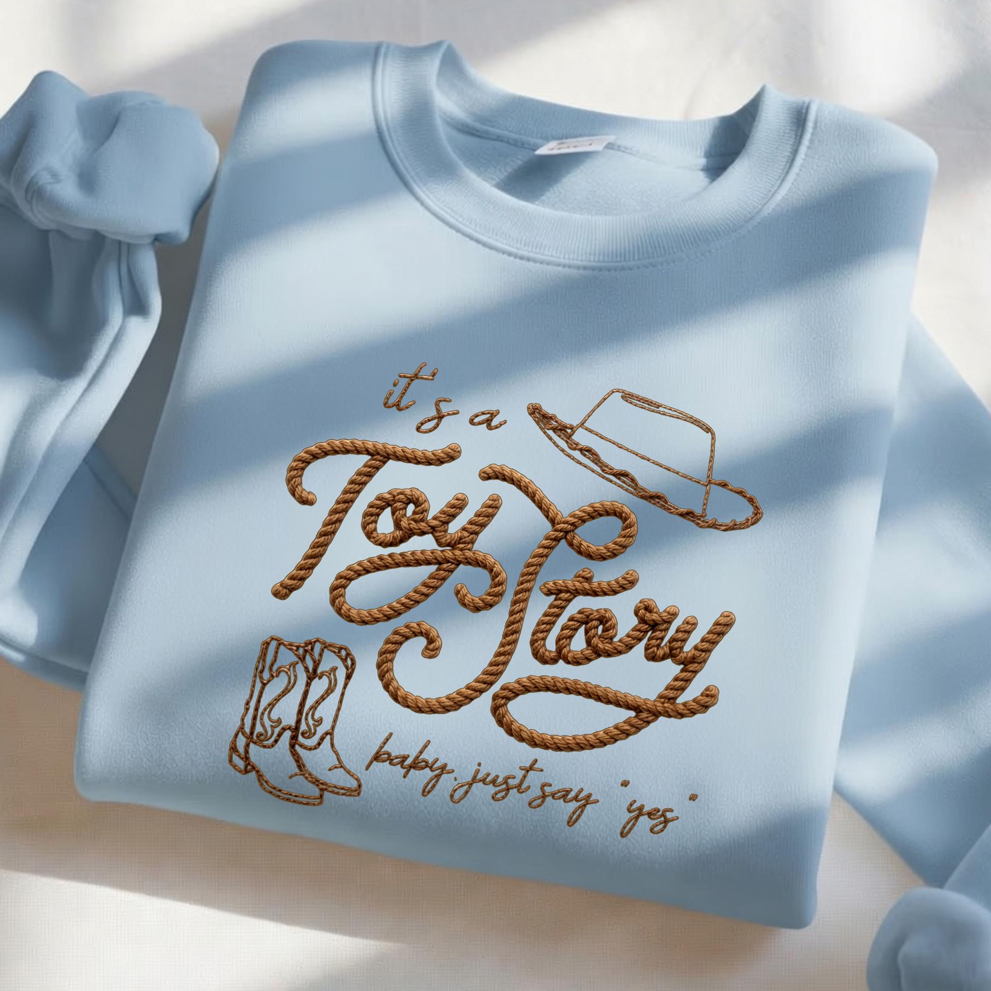 Embroidered Retro It's A Toy Story Shirt with Western Cowboy Graphic Tee and Country Aesthetic Disney Lovers Gift for Cute Western Sweatshirt Hoodie - photo 2