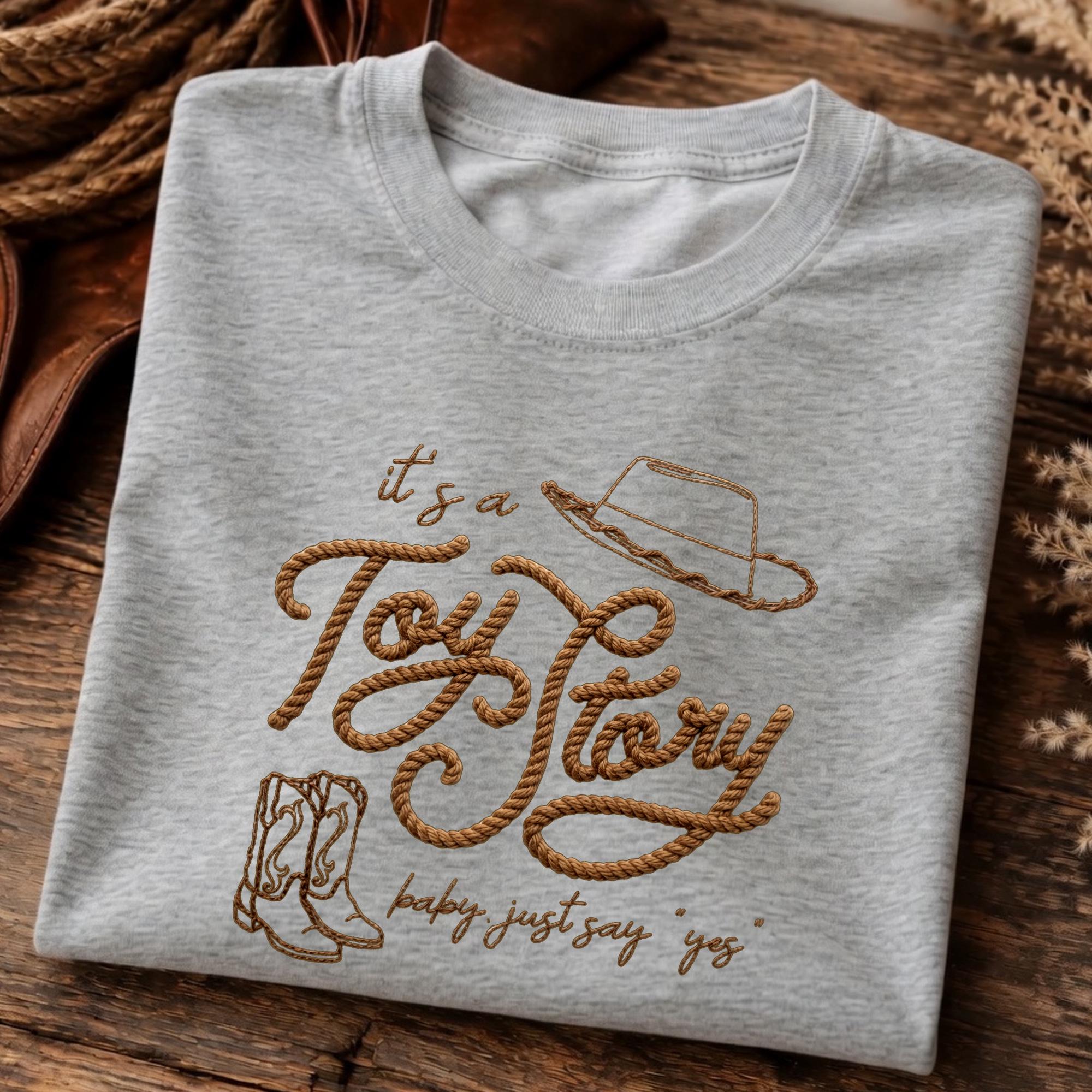Embroidered Retro It's A Toy Story Shirt with Western Cowboy Graphic Tee and Country Aesthetic Disney Lovers Gift for Cute Western Sweatshirt Hoodie - photo 3