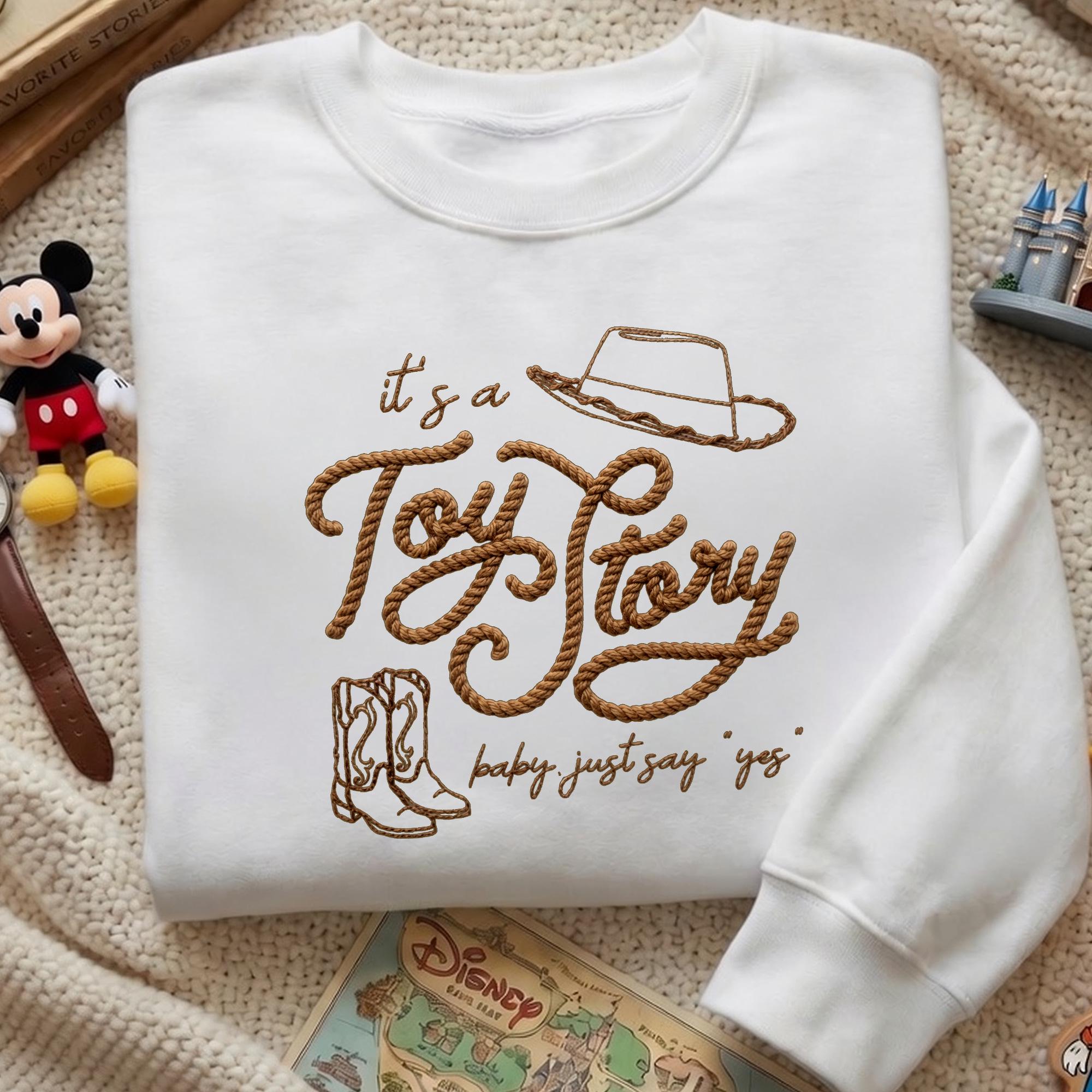 Embroidered Retro It's A Toy Story Shirt with Western Cowboy Graphic Tee and Country Aesthetic Disney Lovers Gift for Cute Western Sweatshirt Hoodie - photo 8