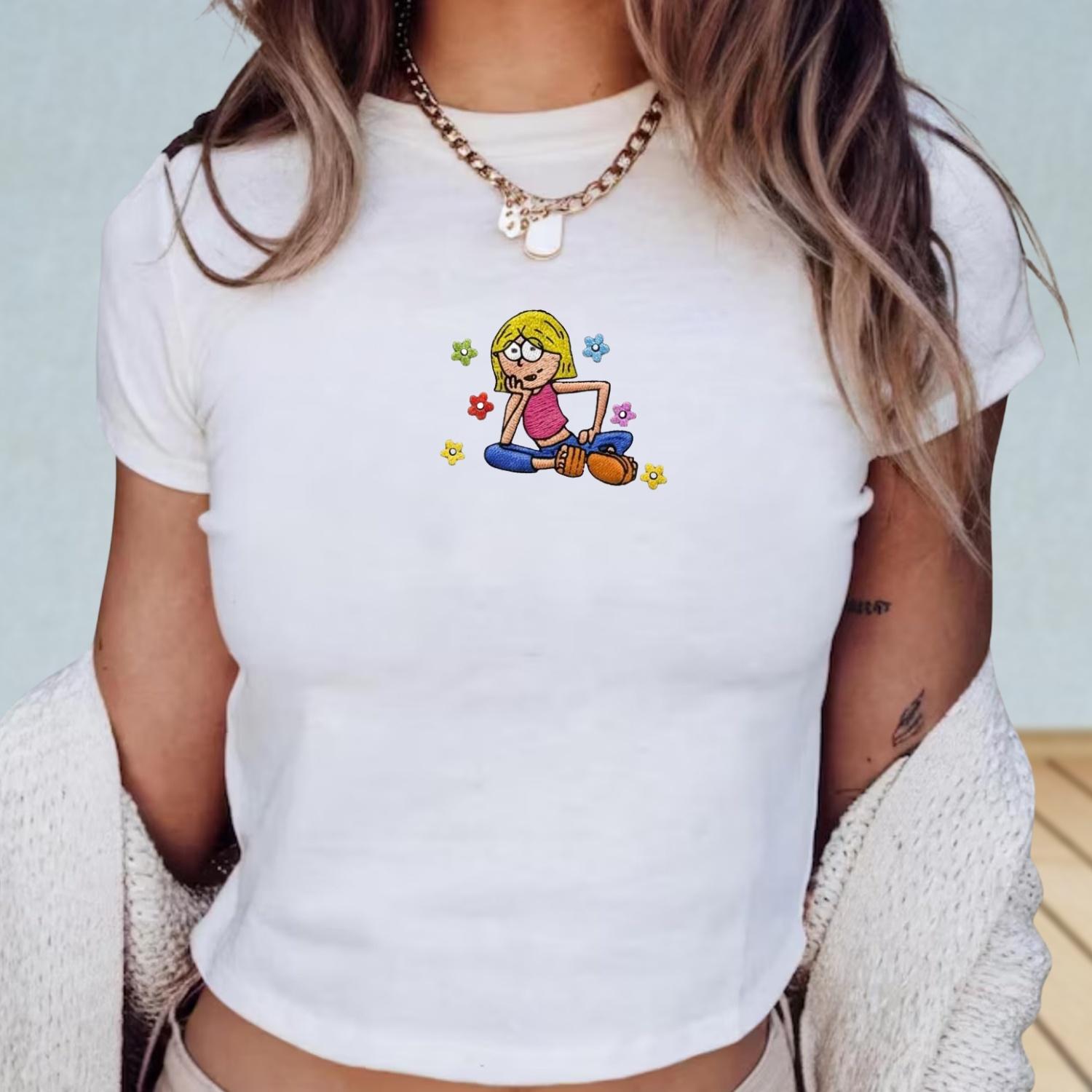 Lizzie McGuire Embroidered Baby Tee with This Is What Dreams Are Made Of – Y2K Disney Inspired 2000s Outfit Shirt Gift for Her