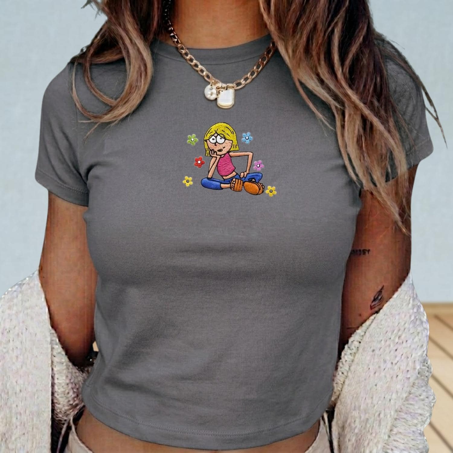 Lizzie McGuire Embroidered Baby Tee with This Is What Dreams Are Made Of – Y2K Disney Inspired 2000s Outfit Shirt Gift for Her - photo 4