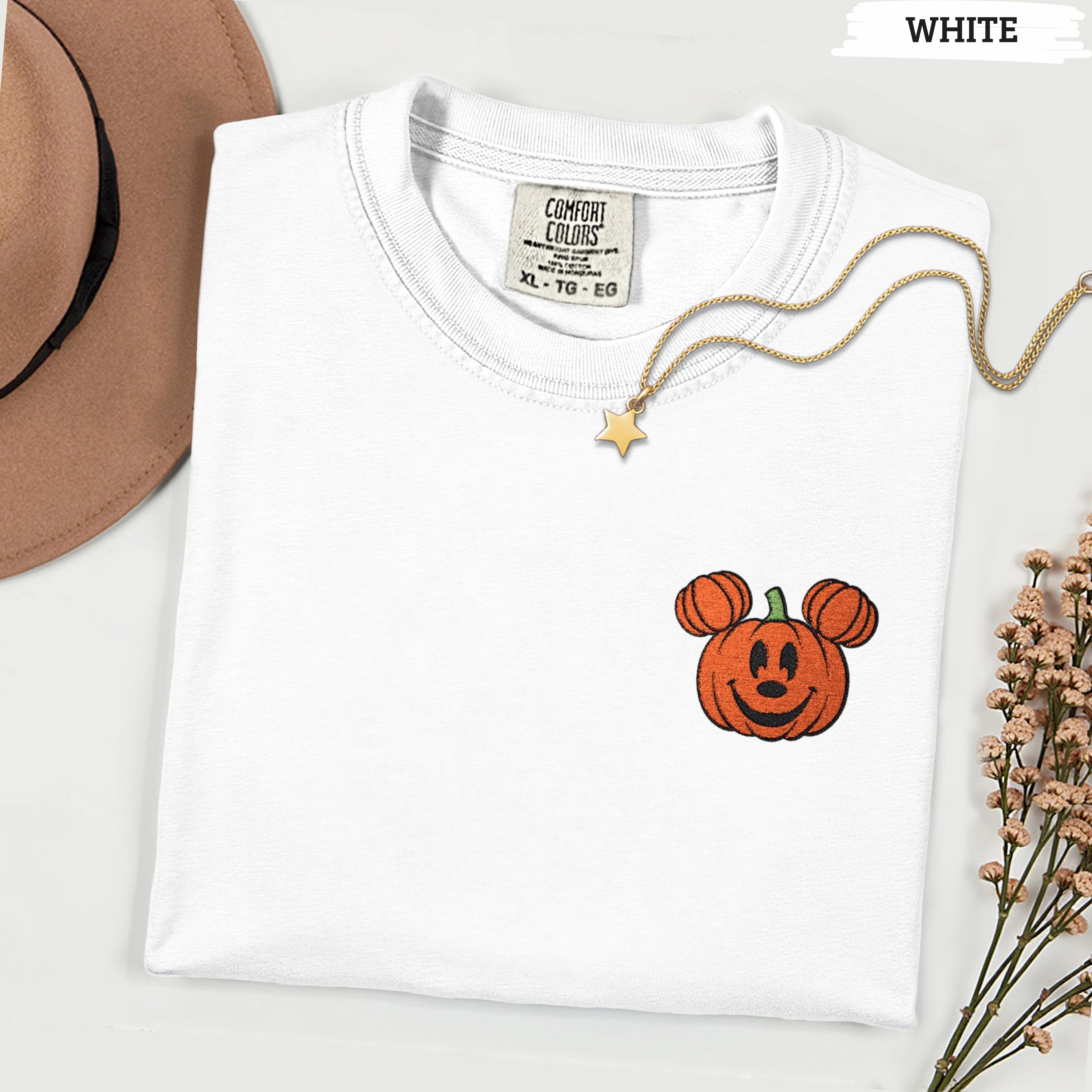 Mickey Pumpkin Embroidered Shirt for Mickeys Not So Scary Halloween Party – Disney Family Matching Trip T-Shirt Tee - photo 2