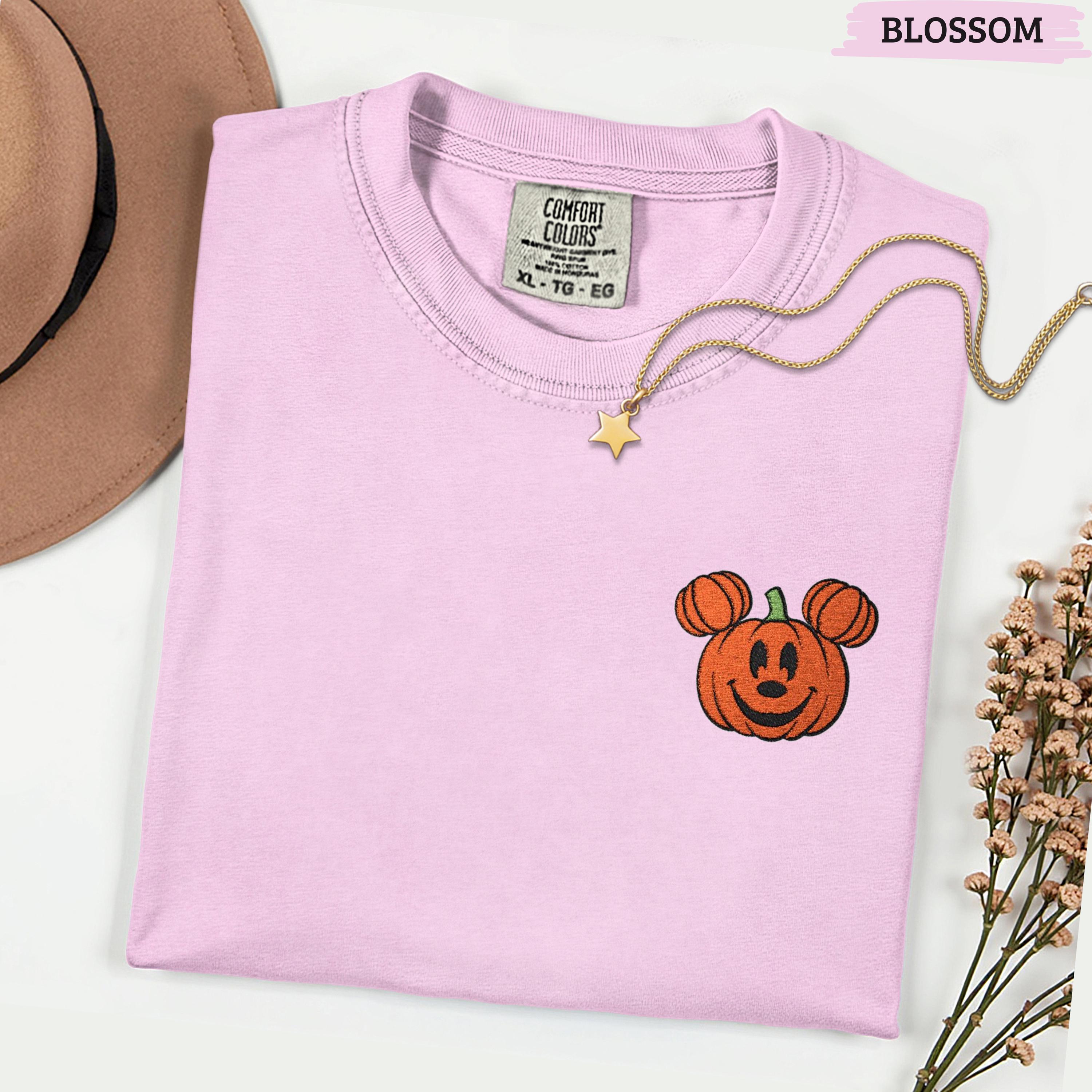 Mickey Pumpkin Embroidered Shirt for Mickeys Not So Scary Halloween Party – Disney Family Matching Trip T-Shirt Tee - photo 4