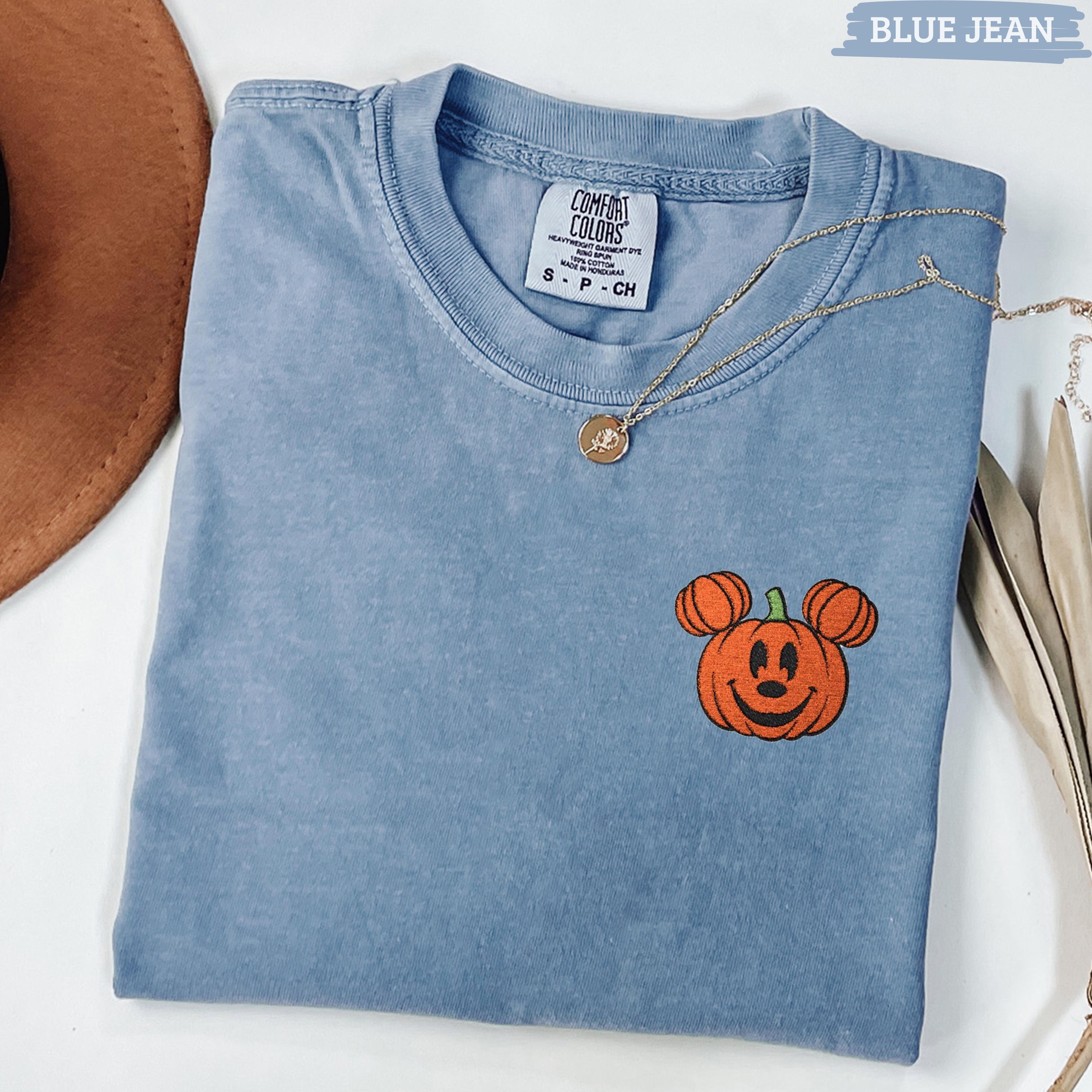 Mickey Pumpkin Embroidered Shirt for Mickeys Not So Scary Halloween Party – Disney Family Matching Trip T-Shirt Tee - photo 7