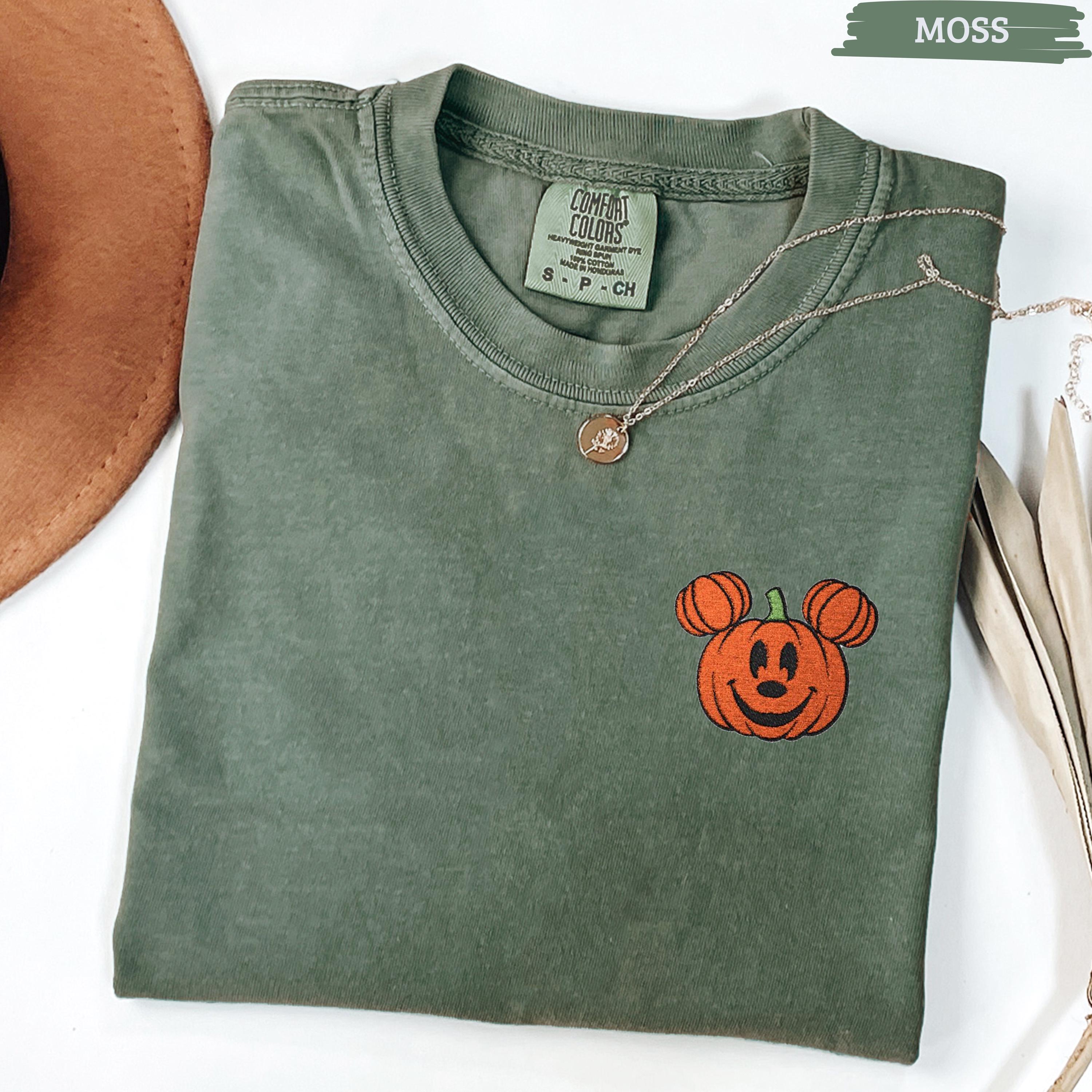 Mickey Pumpkin Embroidered Shirt for Mickeys Not So Scary Halloween Party – Disney Family Matching Trip T-Shirt Tee - photo 10