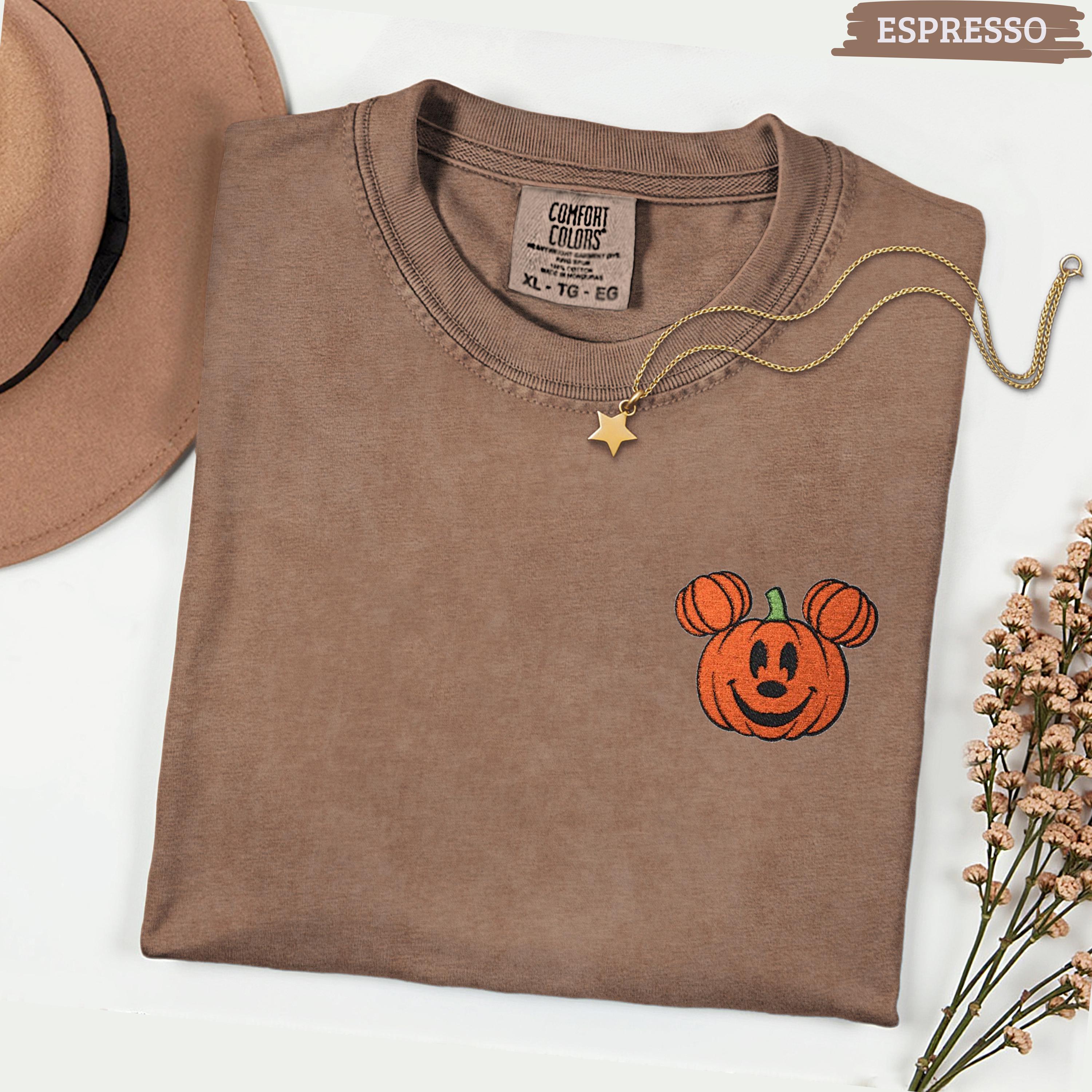 Mickey Pumpkin Embroidered Shirt for Mickeys Not So Scary Halloween Party – Disney Family Matching Trip T-Shirt Tee - photo 11