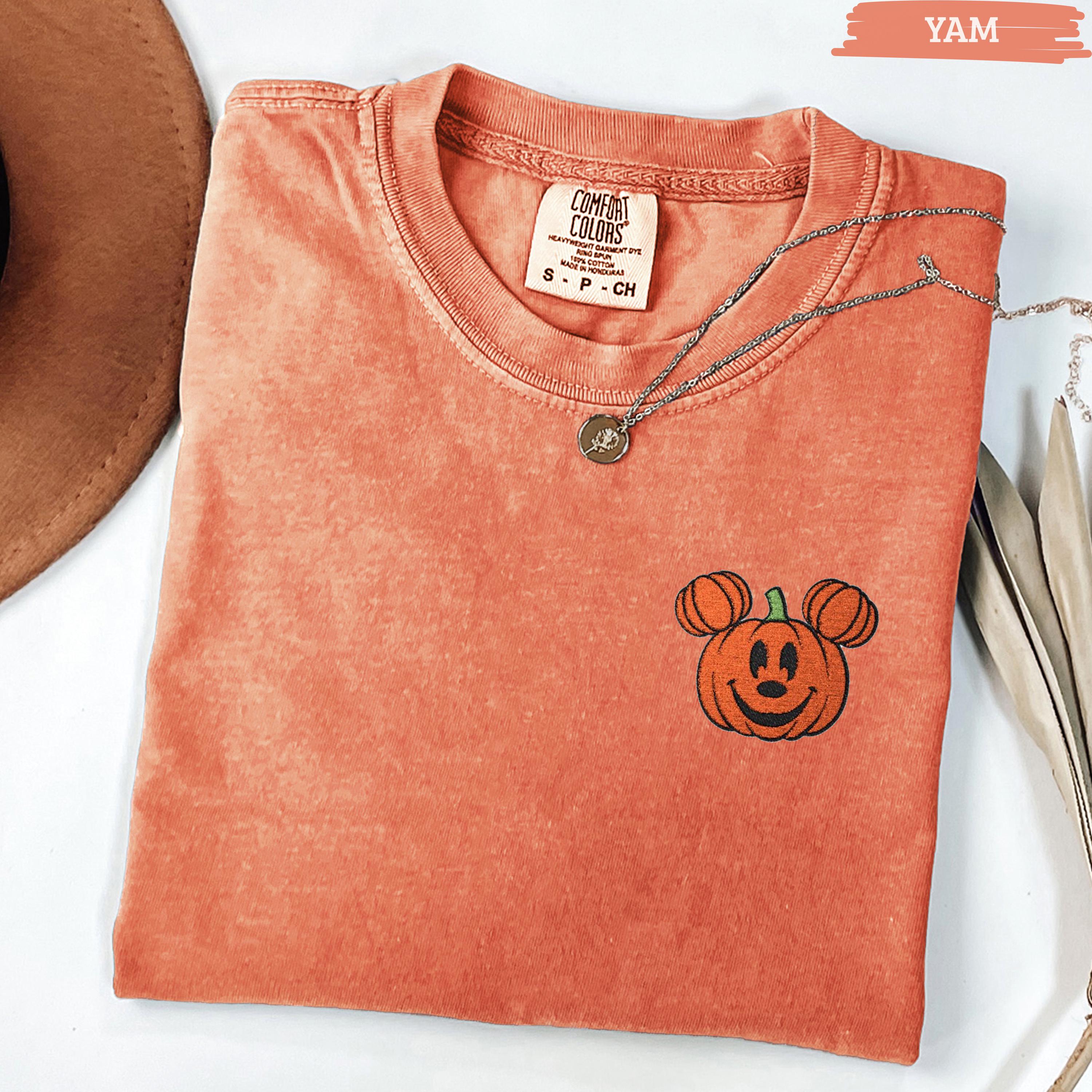 Mickey Pumpkin Embroidered Shirt for Mickeys Not So Scary Halloween Party – Disney Family Matching Trip T-Shirt Tee - photo 12