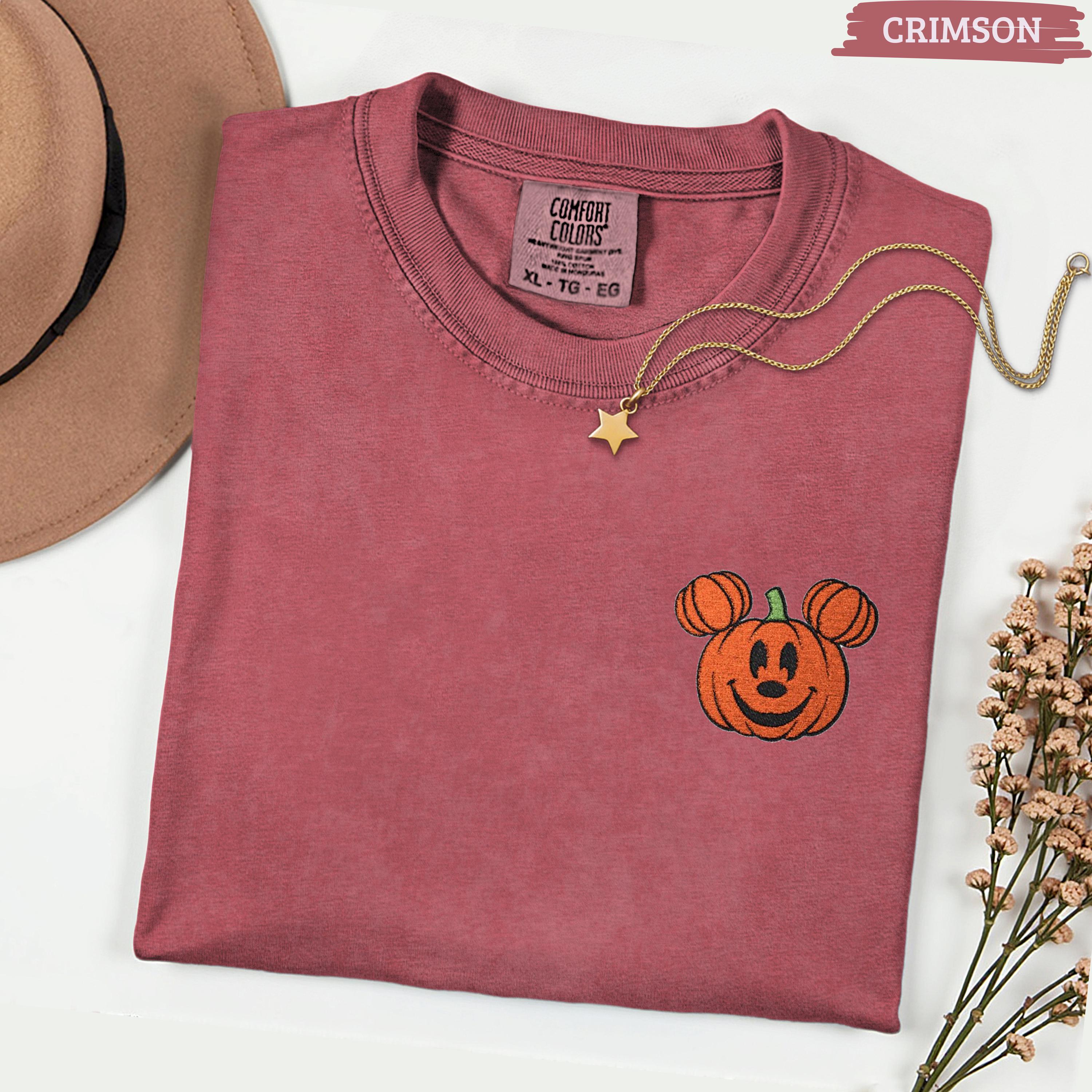 Mickey Pumpkin Embroidered Shirt for Mickeys Not So Scary Halloween Party – Disney Family Matching Trip T-Shirt Tee - photo 13