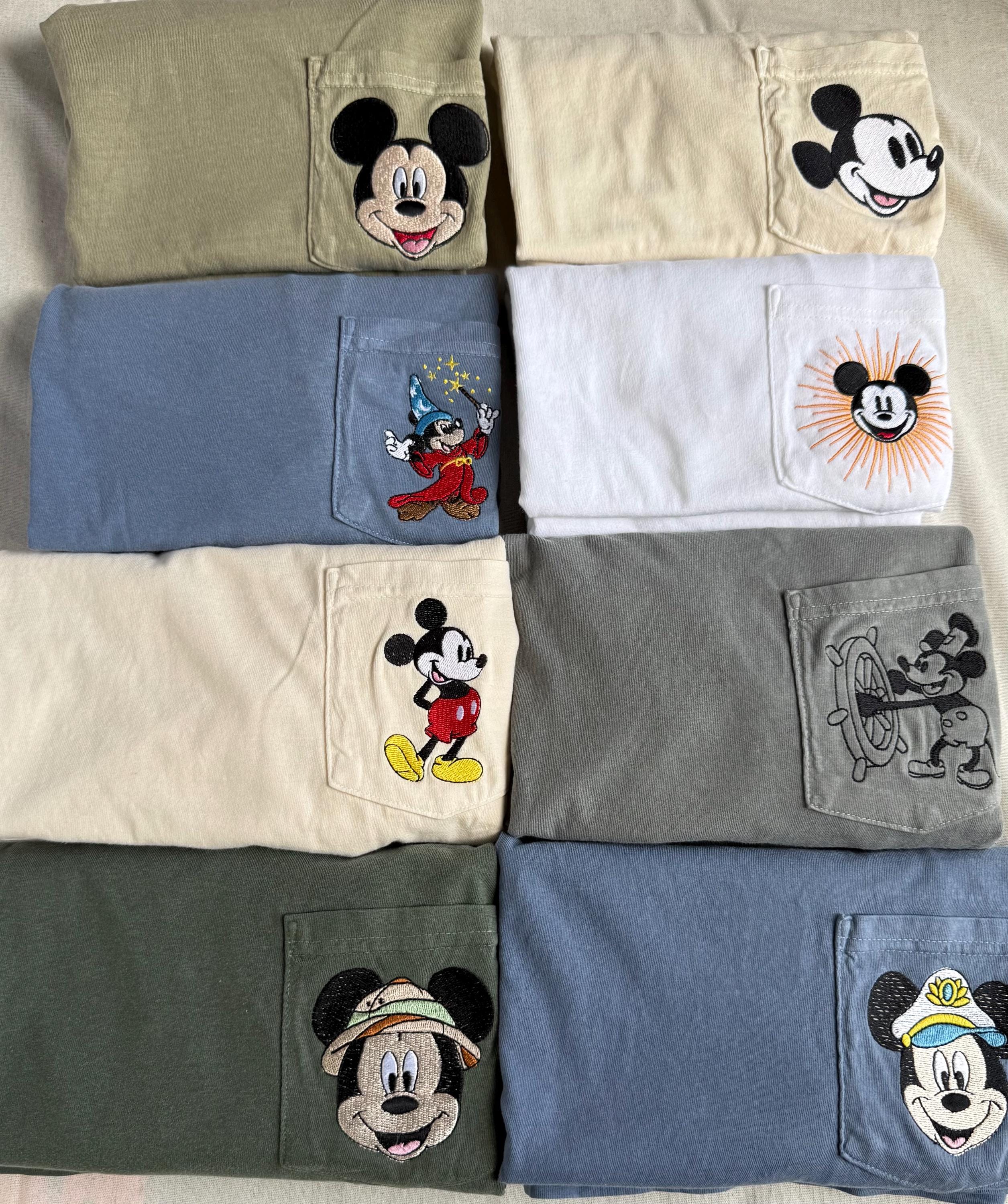 Mens Mickey Pocket Tee Collection – Embroidered Edition Shirt for Everyday Casual Wear and Park Days - photo 5