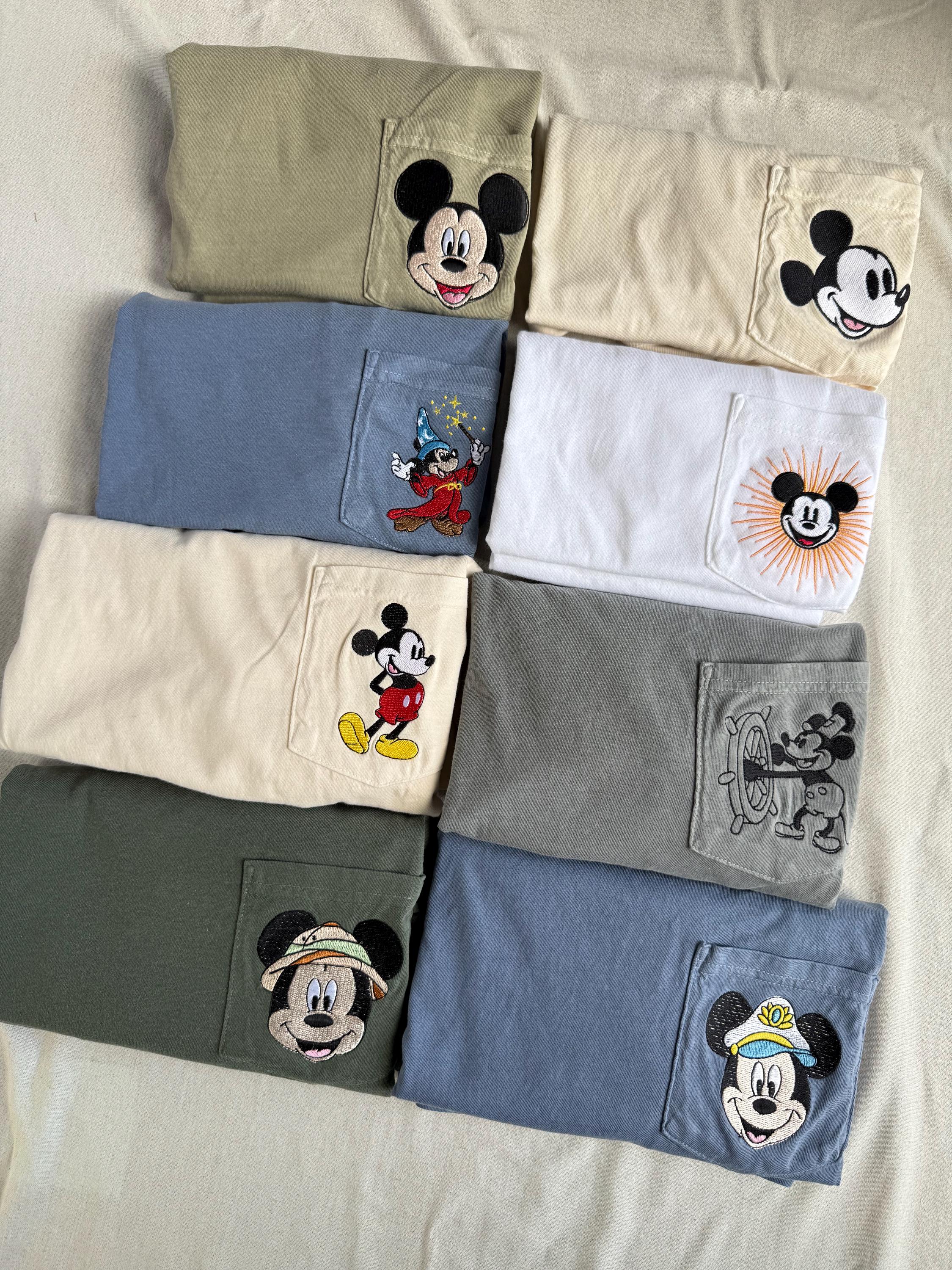 Mens Mickey Pocket Tee Collection – Embroidered Edition Shirt for Everyday Casual Wear and Park Days - photo 7