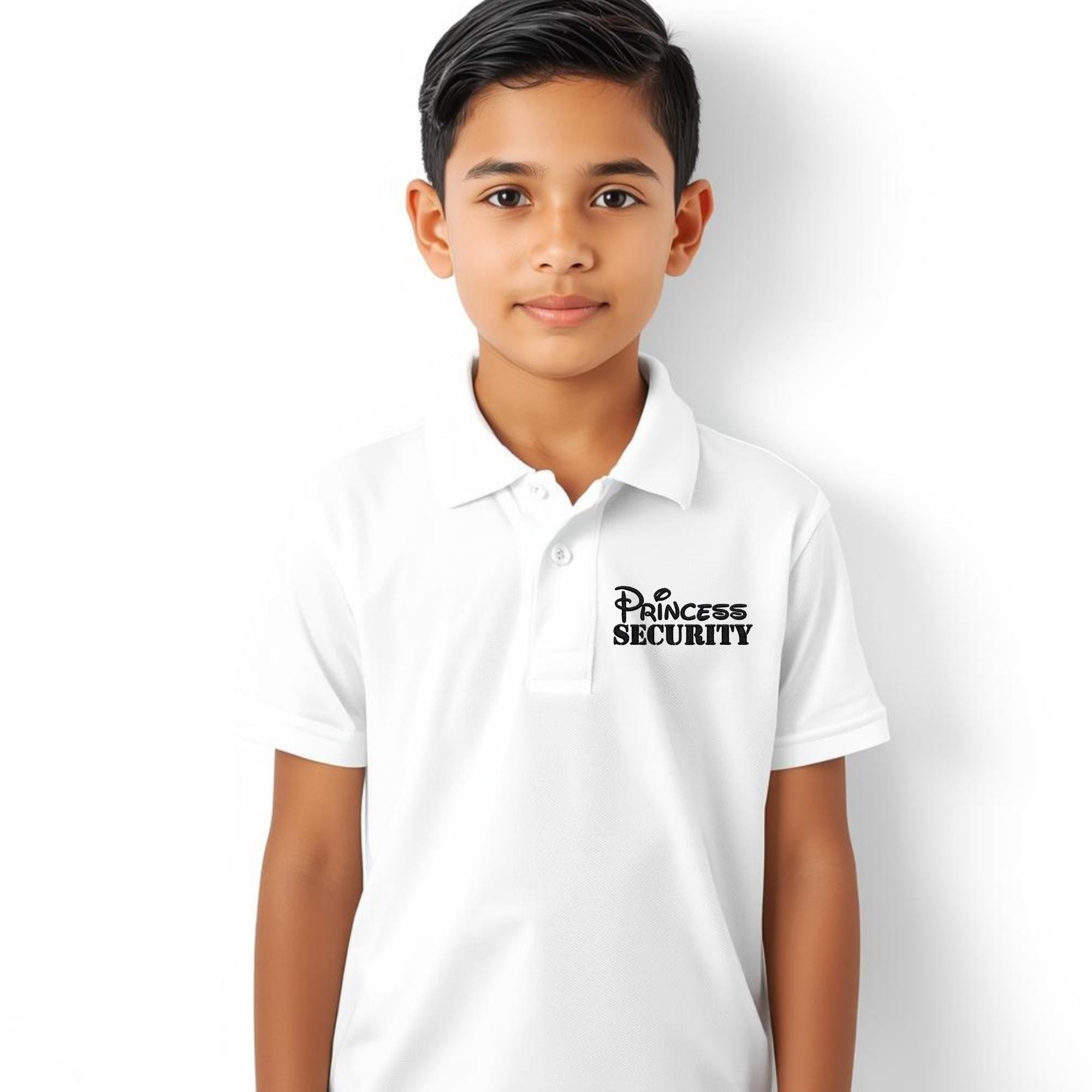 Embroidered Mickey Princess Security Polo for Kids and Dads – Dry Blend First Time Father Tee - photo 2