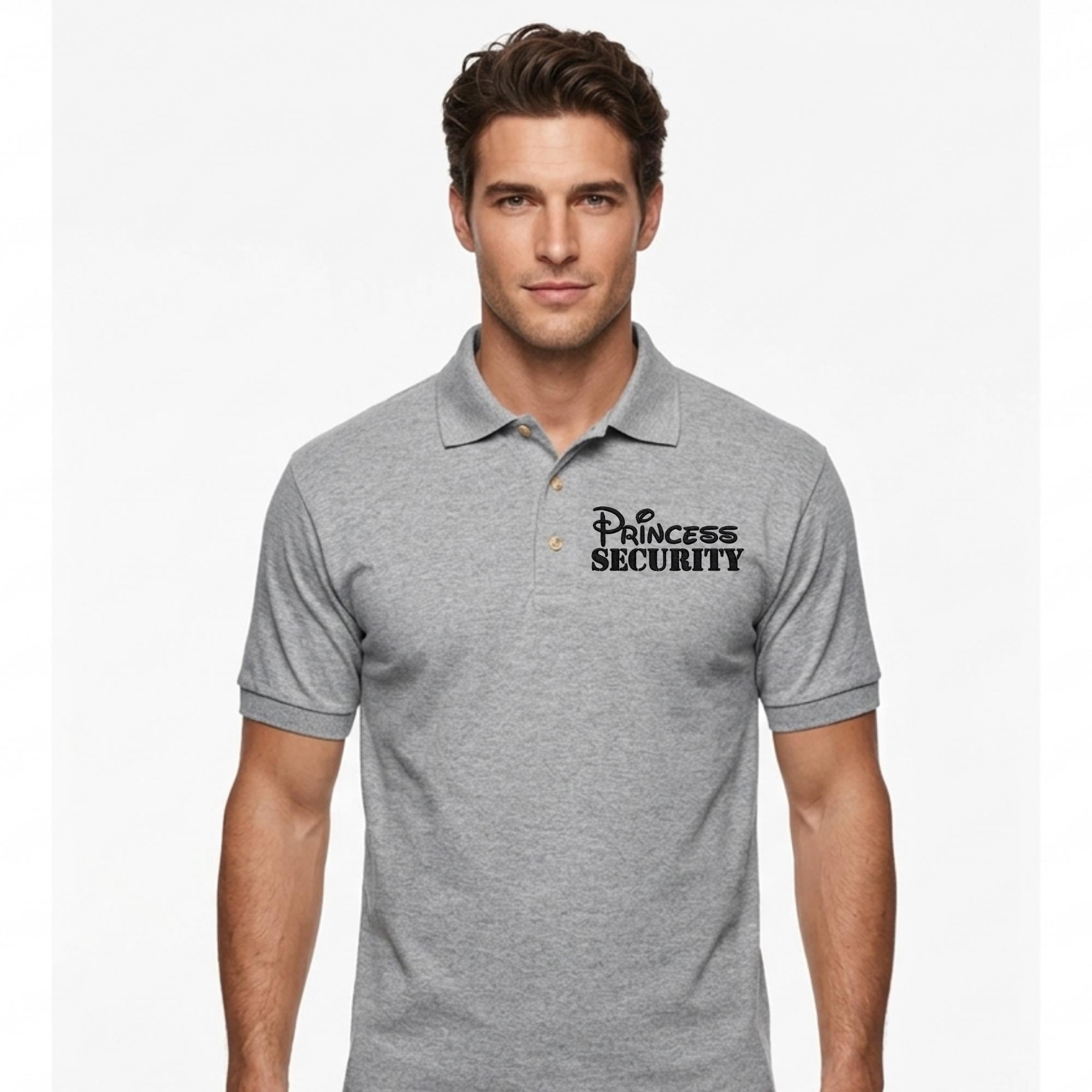 Embroidered Mickey Princess Security Polo for Kids and Dads – Dry Blend First Time Father Tee - photo 3
