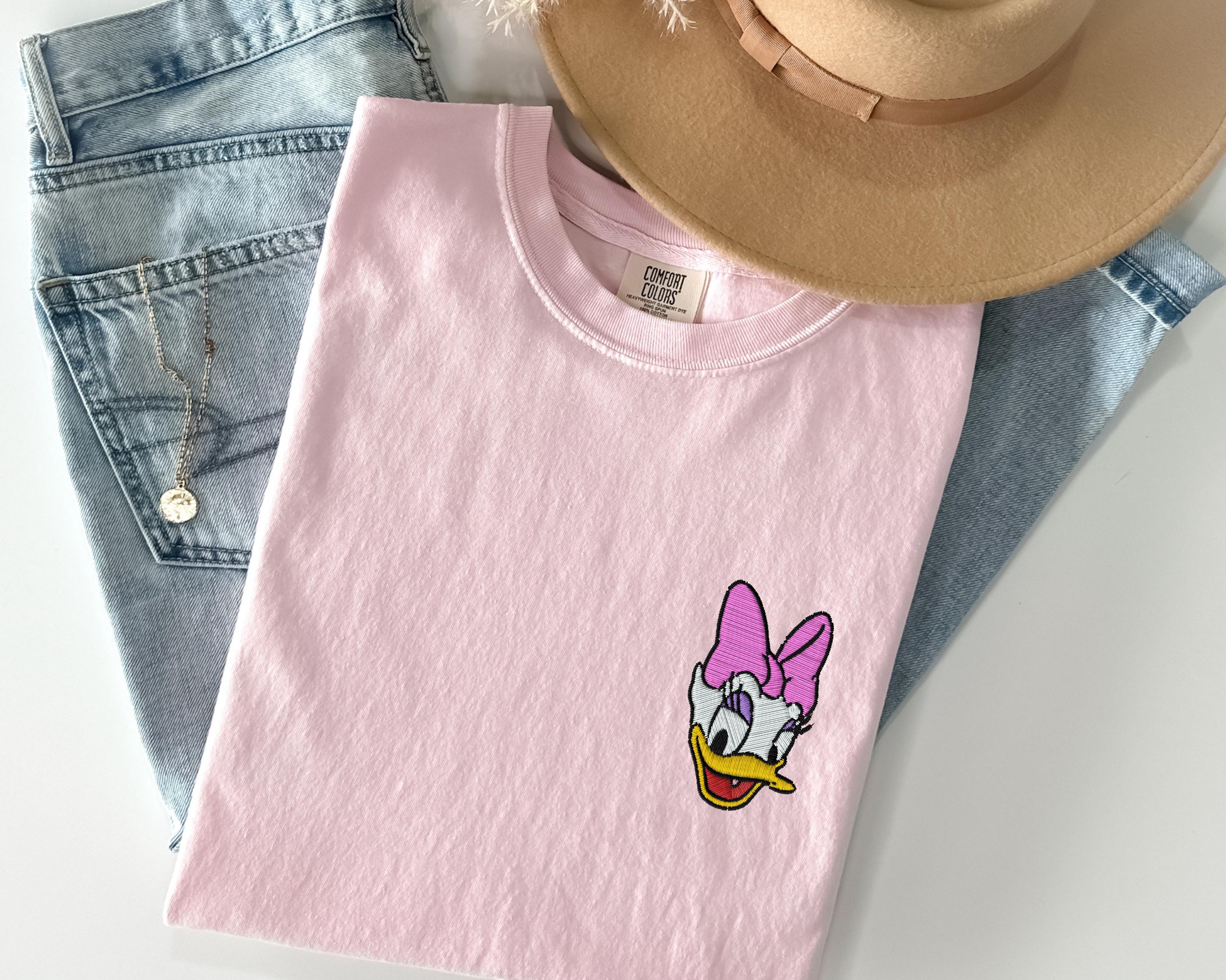 Comfort Colors Mickey and Friends Embroidery Shirt With Minnie for Vacation Trip and Matching Embroidered T-Shirts - photo 4