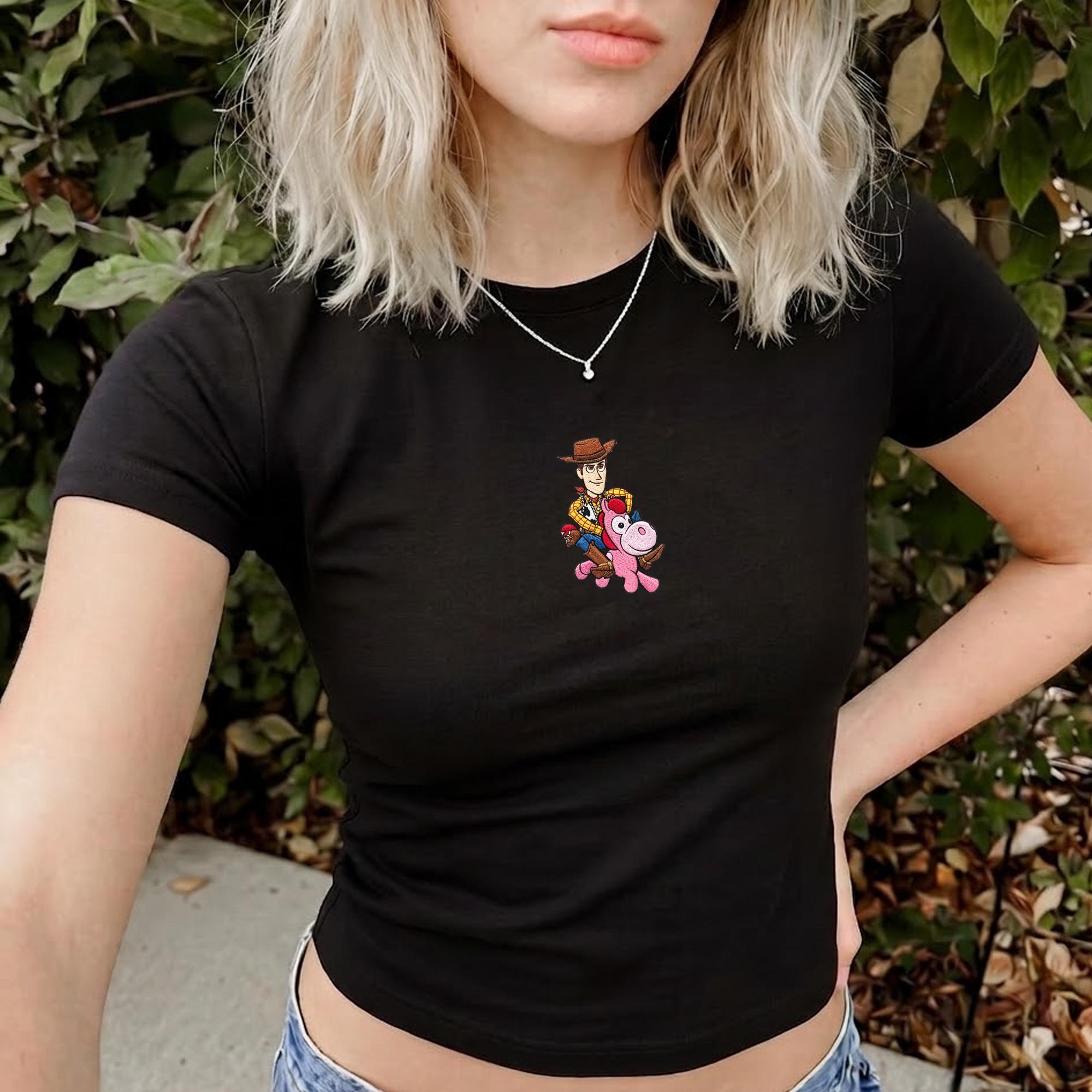 Embroidered Jessie Woody And Buzz Toy Story Tank Top – Cute Cowboy Cartoon Baby Tee For Theme Park Vacation Shirt - photo 2