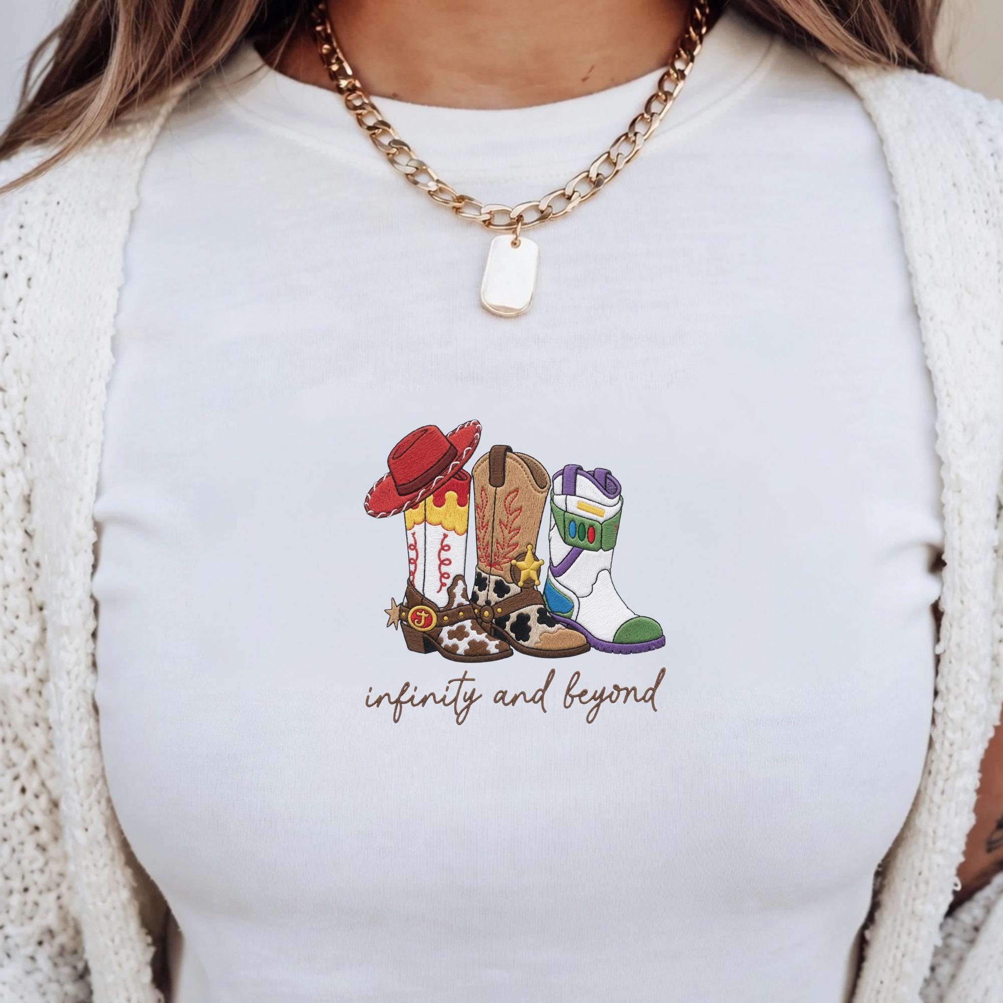 Embroidered To Infinity And Beyond Toy Story Tank Top – Pixar Disney Baby Tee For Magic Kingdom Vacation Shirt