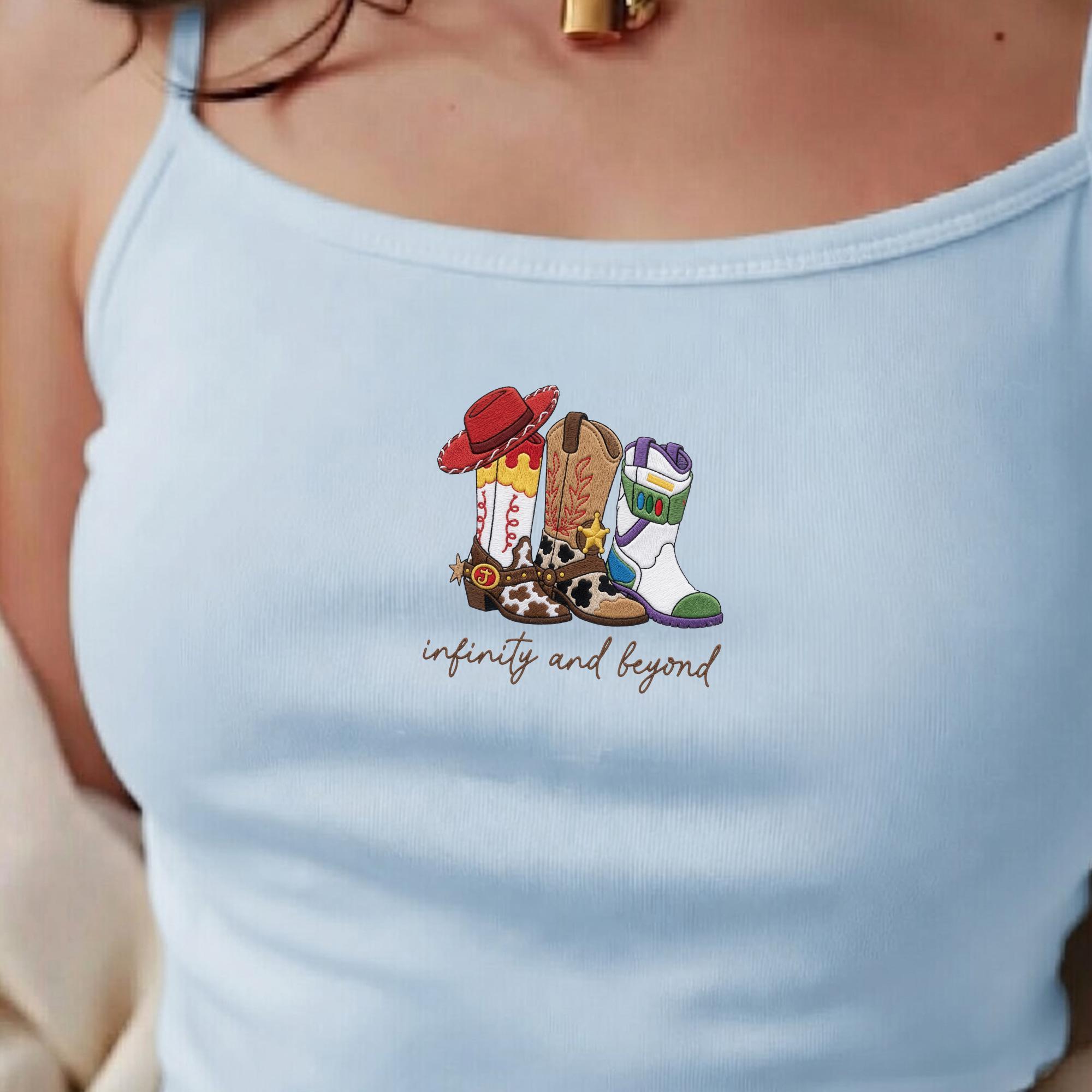 Embroidered To Infinity And Beyond Toy Story Tank Top – Pixar Disney Baby Tee For Magic Kingdom Vacation Shirt - photo 8