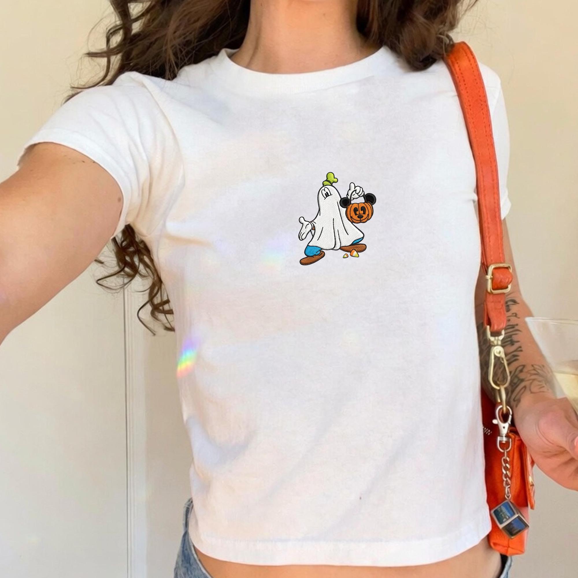 Embroidered Mickey Mouse Halloween Tank Top – Disney Pumpkin Baby Tee For Walt Disney World Park Day Outfit Family Vacation Shirt - photo 9
