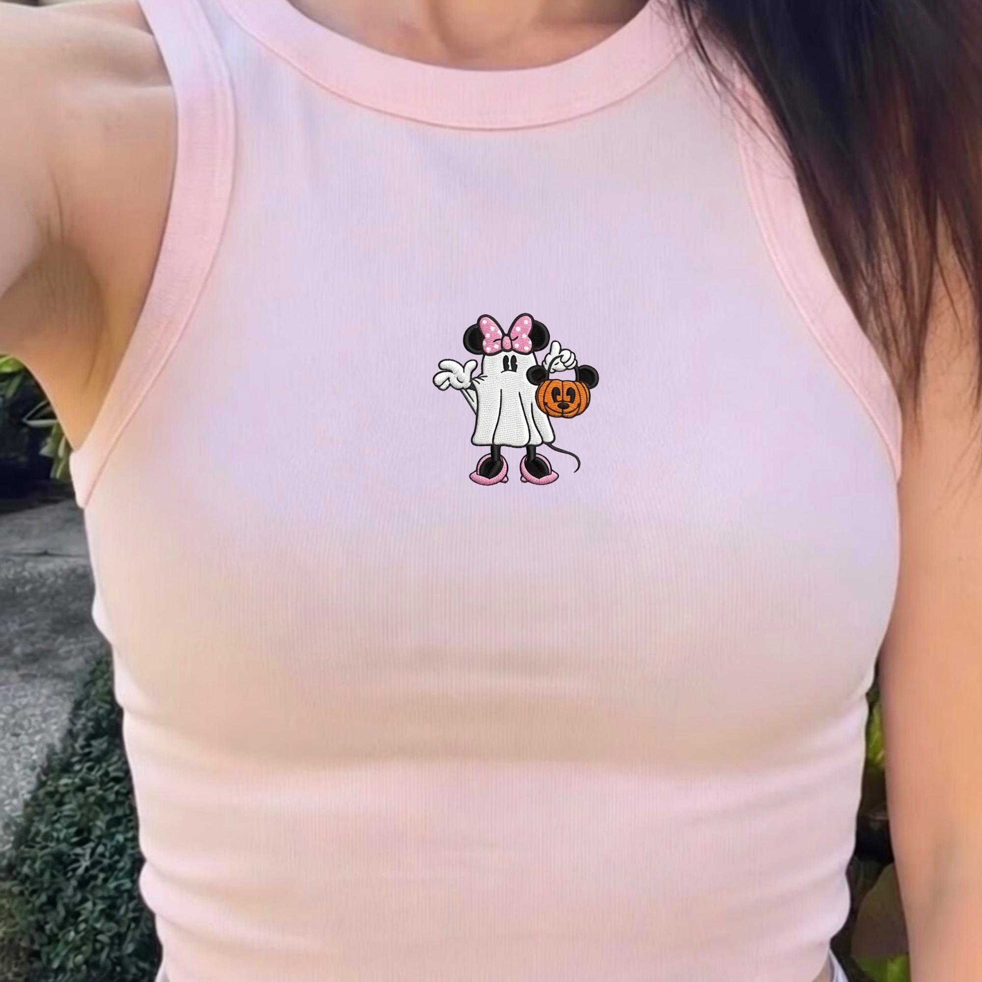 Embroidered Mickey Mouse Halloween Tank Top – Disney Pumpkin Baby Tee For Walt Disney World Park Day Outfit Family Vacation Shirt - photo 10