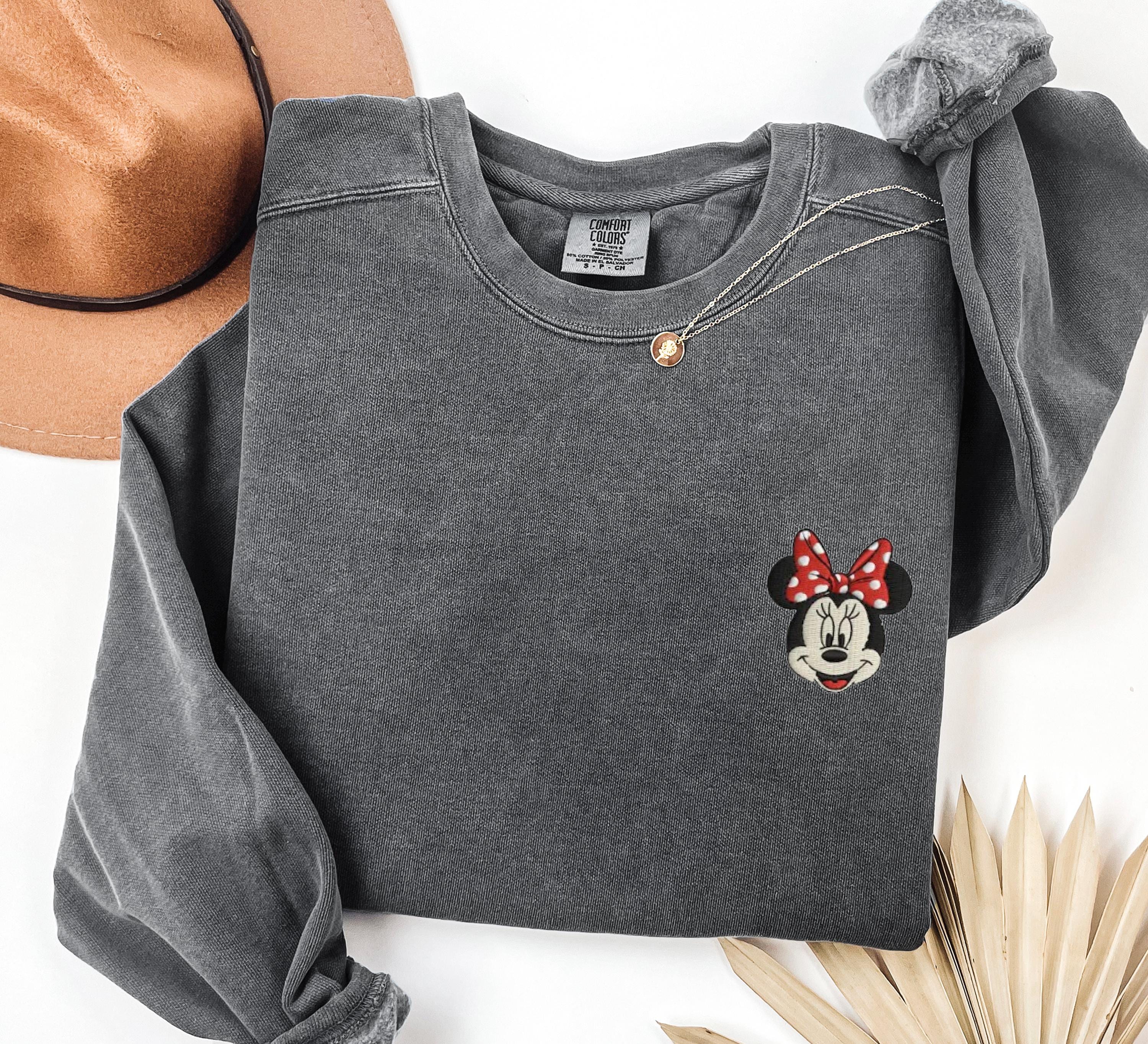 Comfort Colors Mickey and Friends Character Embroidered Shirt With Minnie Donald Daisy Goofy and Pluto for Family Tee - photo 2