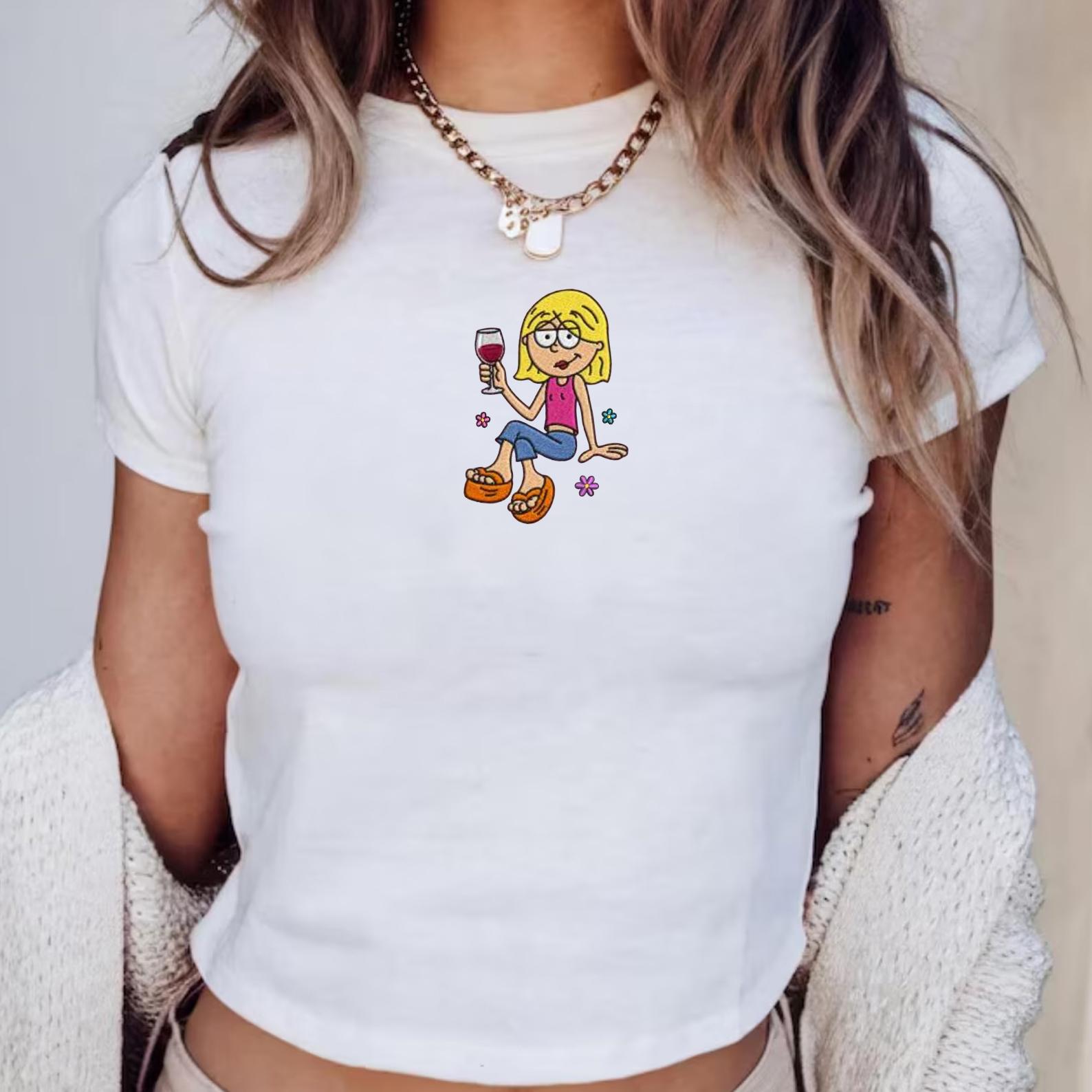 Lizzie McGuire Embroidered Baby Tee This Is What Dreams Are Made Of, Women's Disney Channel Top and Y2K Birthday Girl Gift for Her - photo 2