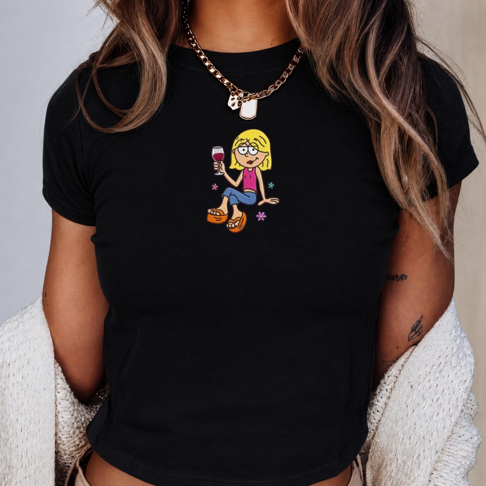 Lizzie McGuire Embroidered Baby Tee This Is What Dreams Are Made Of, Women's Disney Channel Top and Y2K Birthday Girl Gift for Her - photo 3