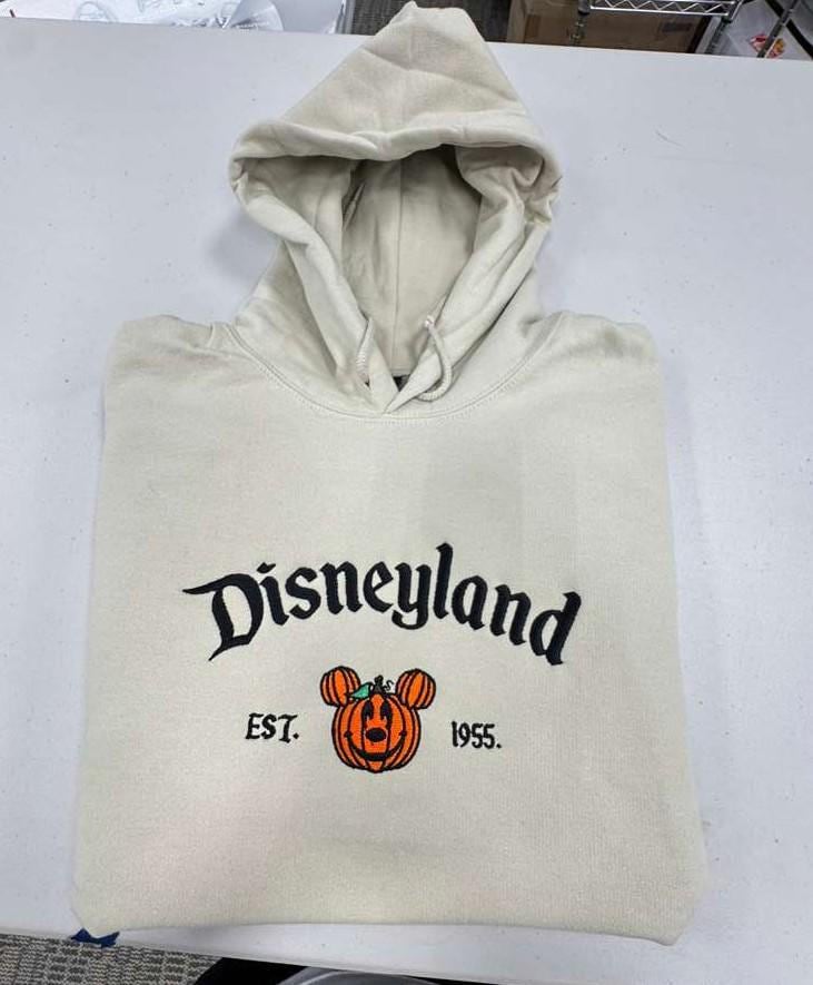 Disneyland Embroidered Halloween Pumpkin Sweatshirt With Disney Park Sweater and Hoodie Styles for Fall - photo 2